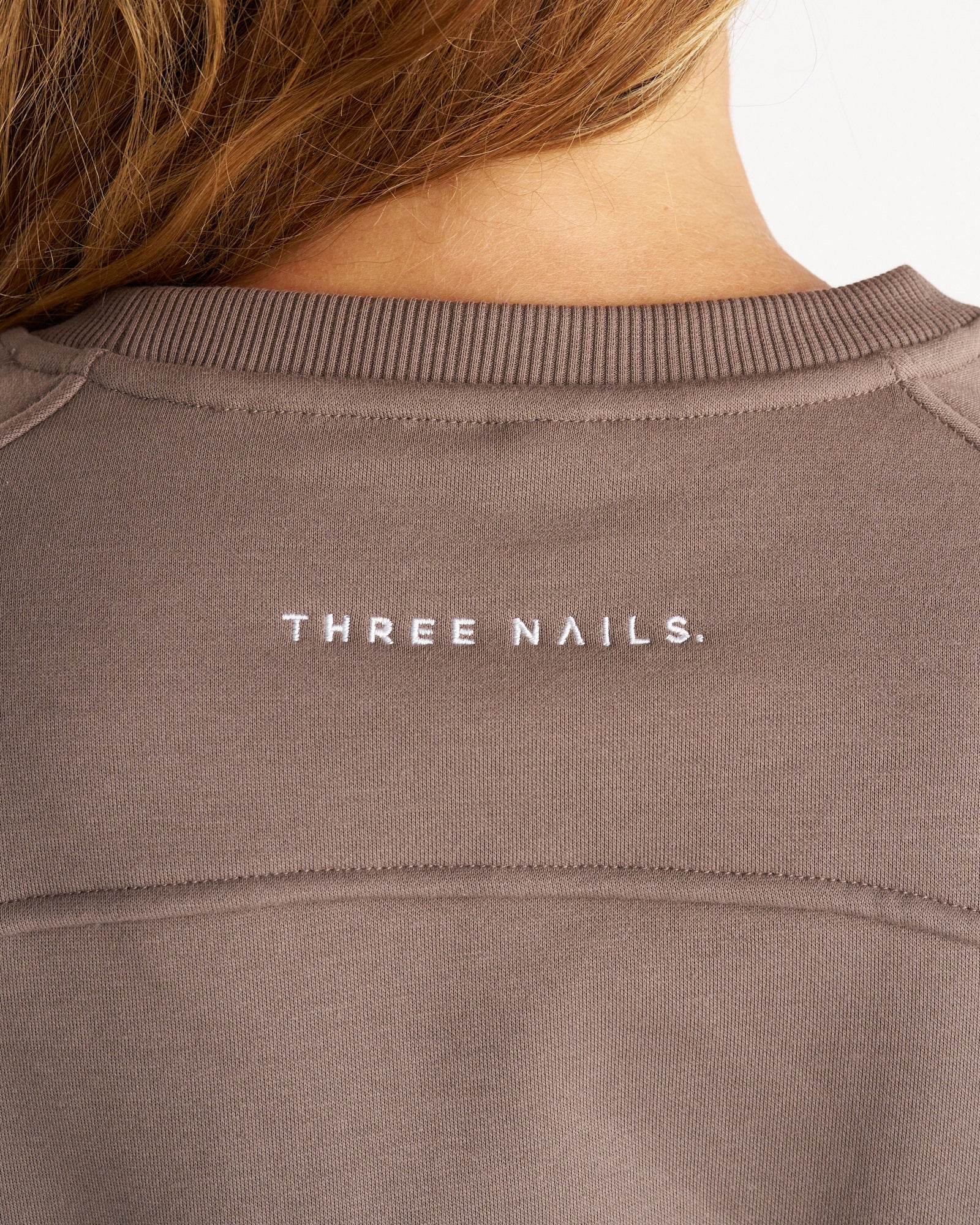 Signature Fleece Crewneck - Deep Taupe - Image 4