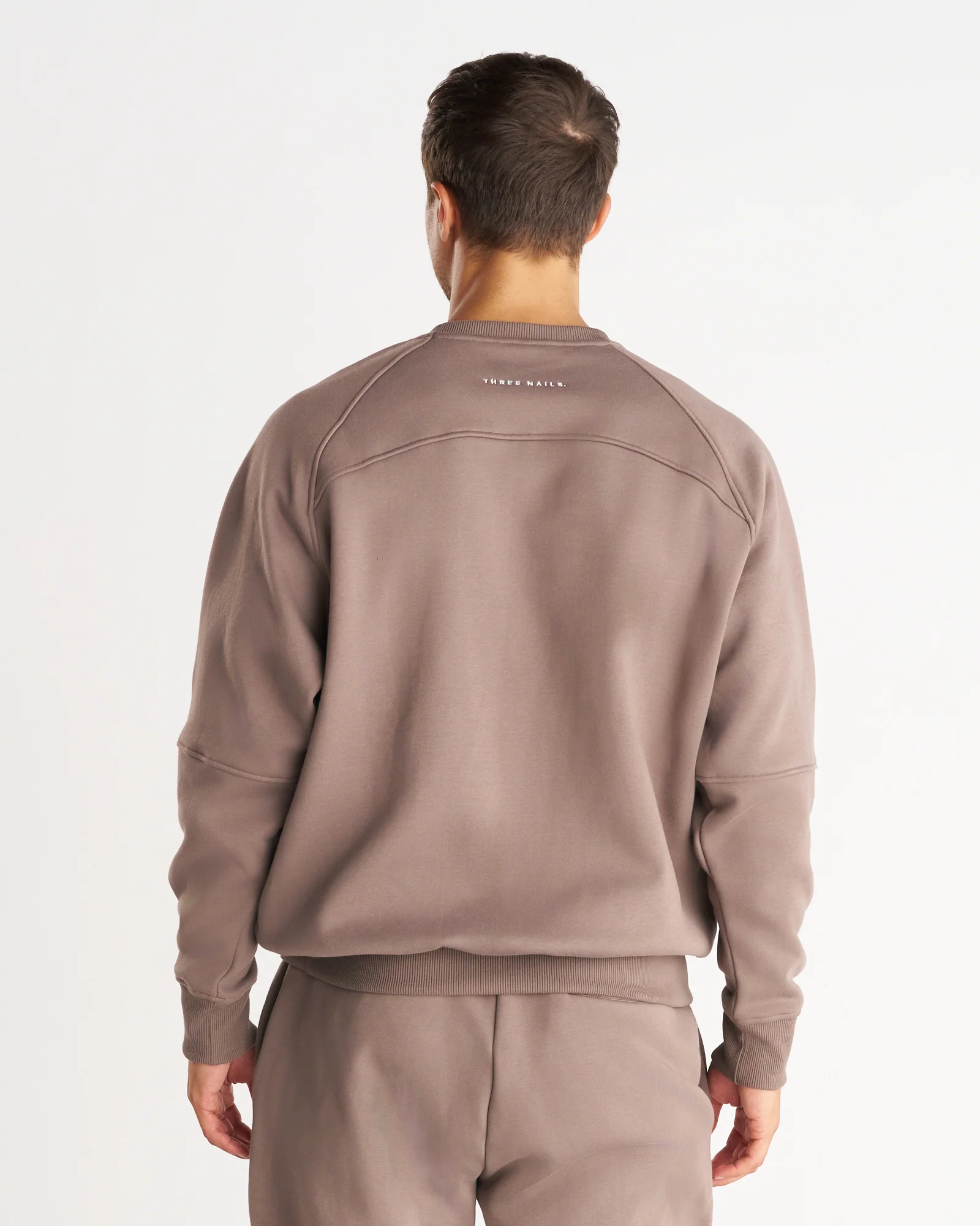 Signature Fleece Crewneck - Deep Taupe - Image 5