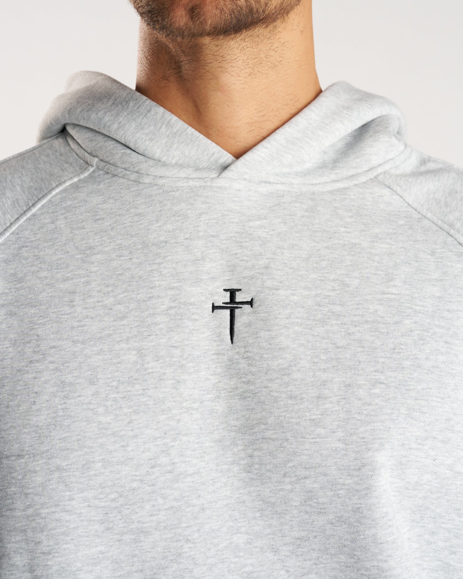 Signature Fleece Hoodie - Heather Grey - Image 3