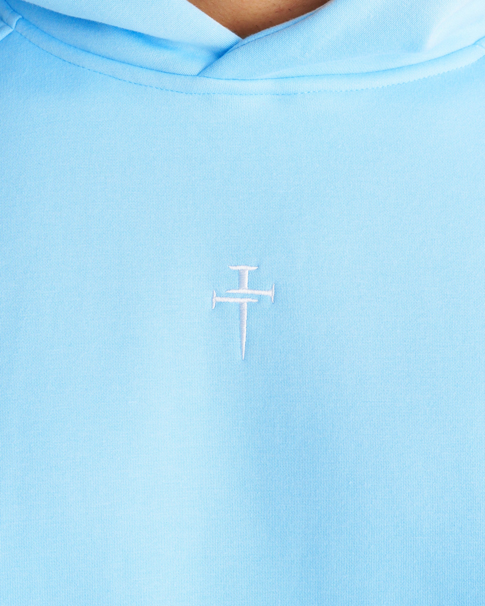 Signature Fleece Hoodie - Sky Blue - Image 3