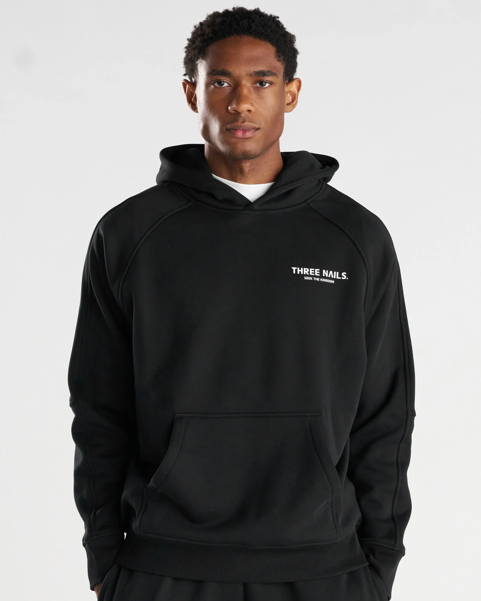 Signature Fleece Hoodie "STK" - Black - Image 2