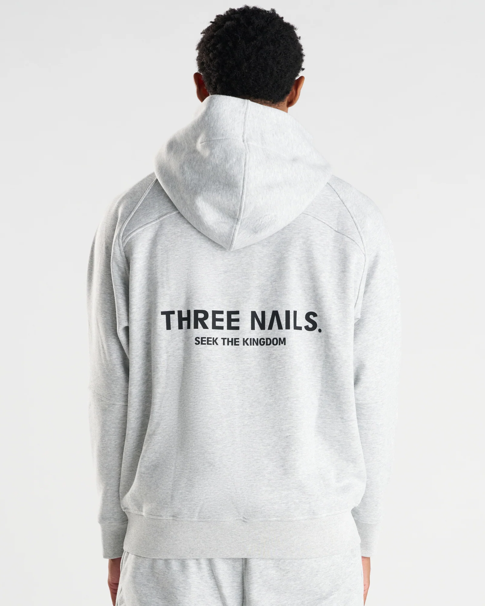 Signature Fleece Hoodie "STK" - Heather Grey