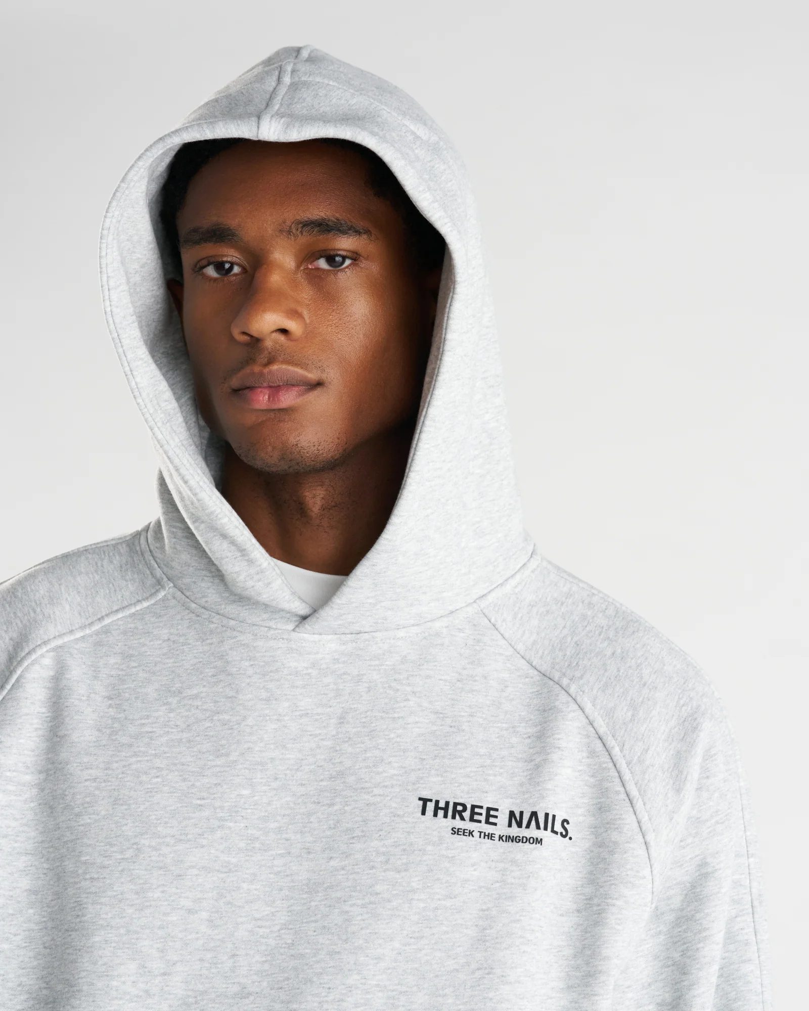Signature Fleece Hoodie "STK" - Heather Grey - Image 3