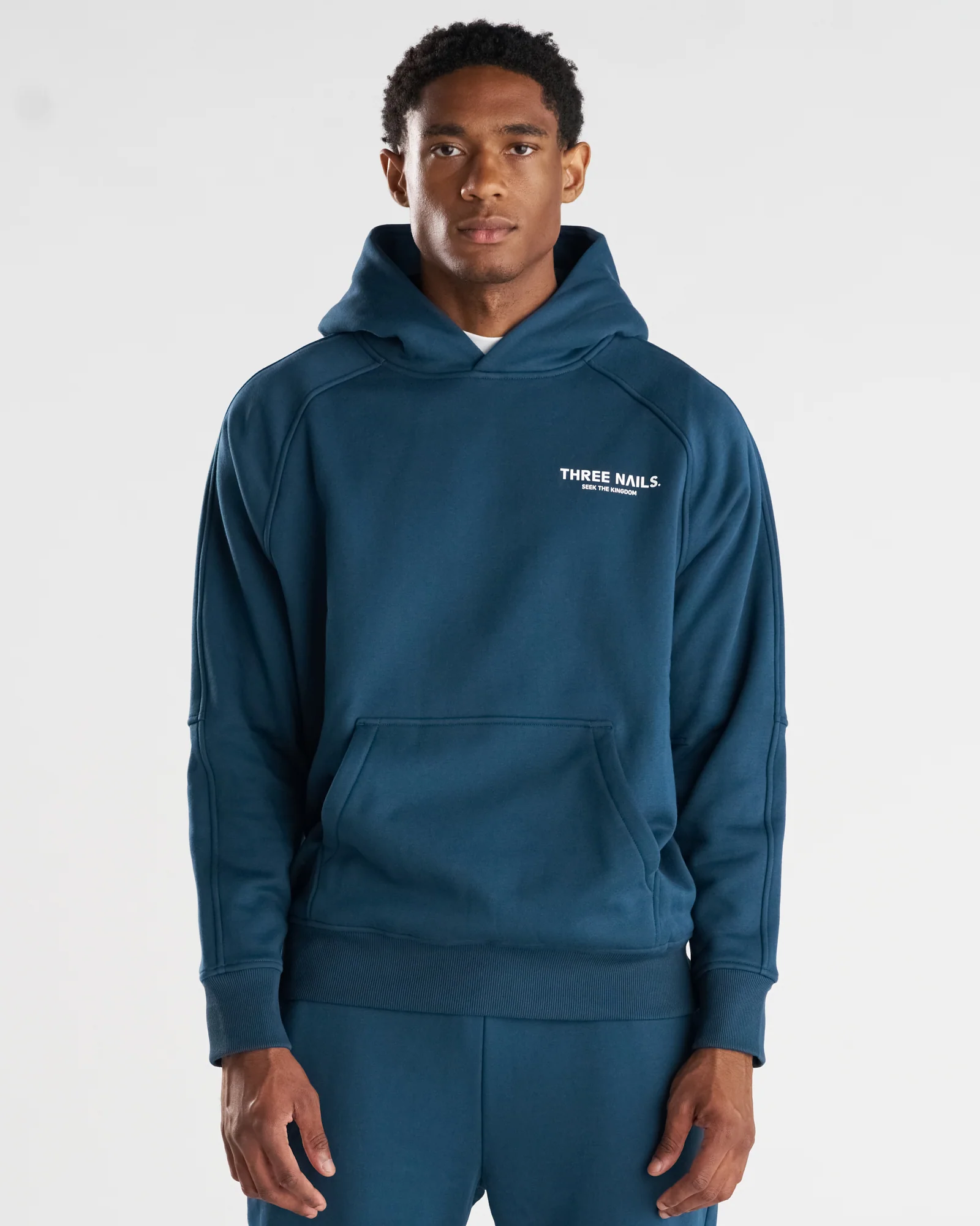 Signature Fleece Hoodie "STK" - Midnight Navy - Image 2