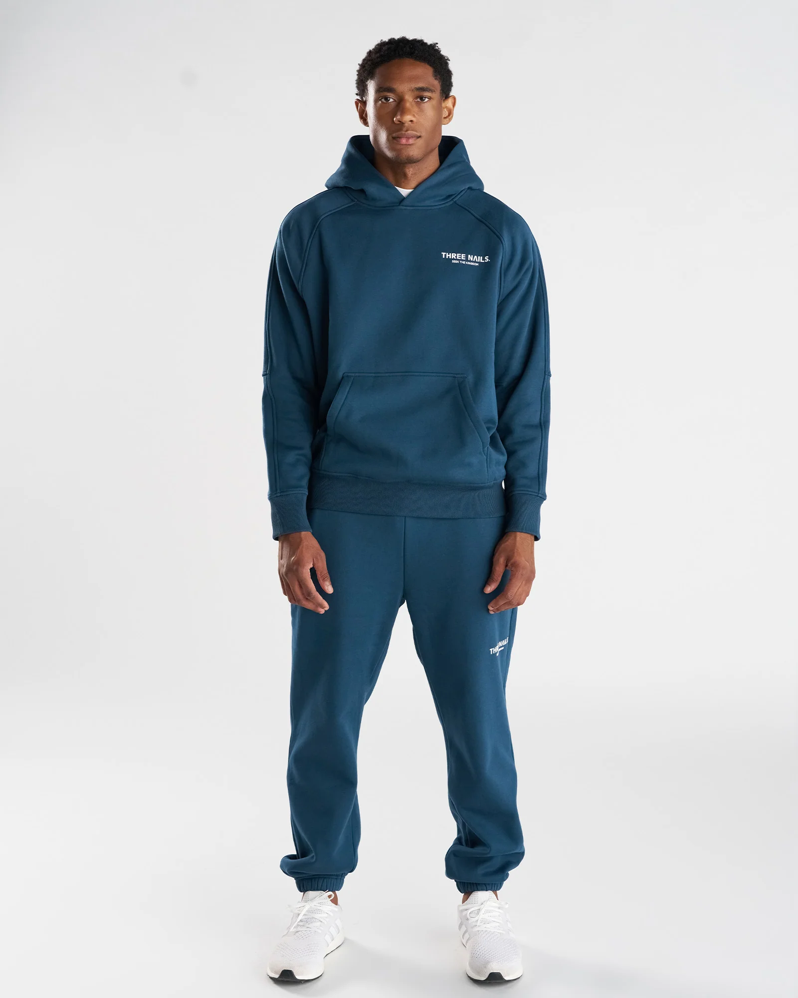 Signature Fleece Hoodie "STK" - Midnight Navy - Image 4