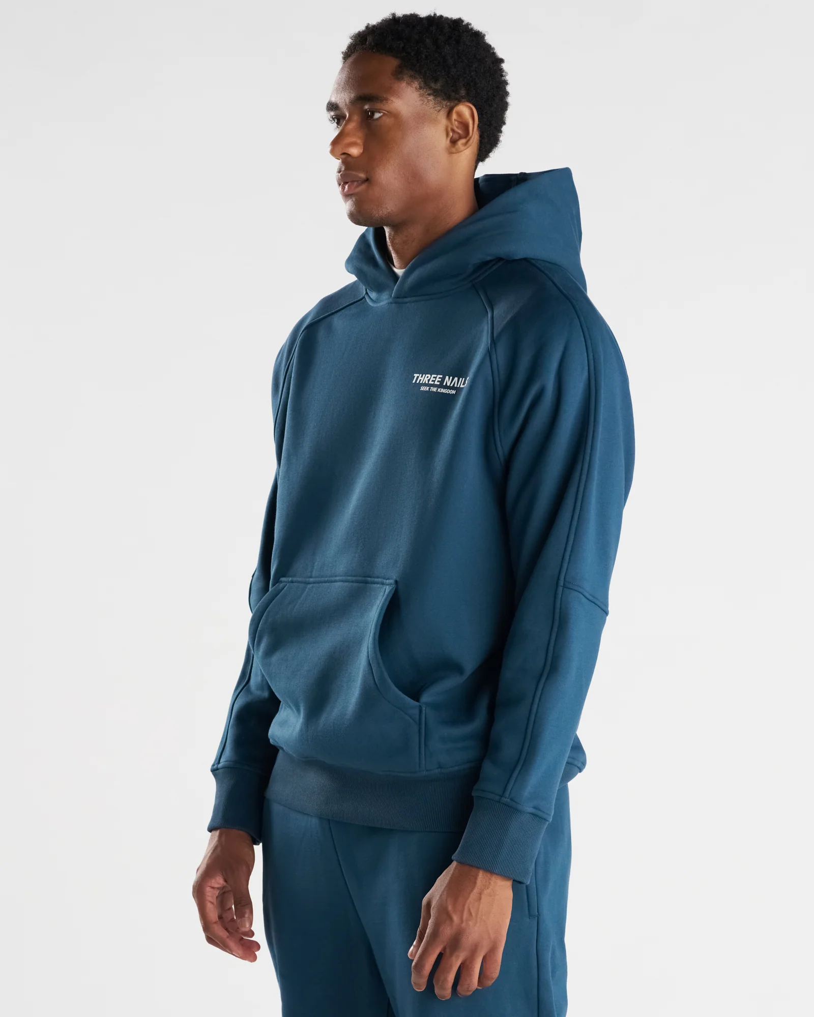 Signature Fleece Hoodie "STK" - Midnight Navy - Image 5