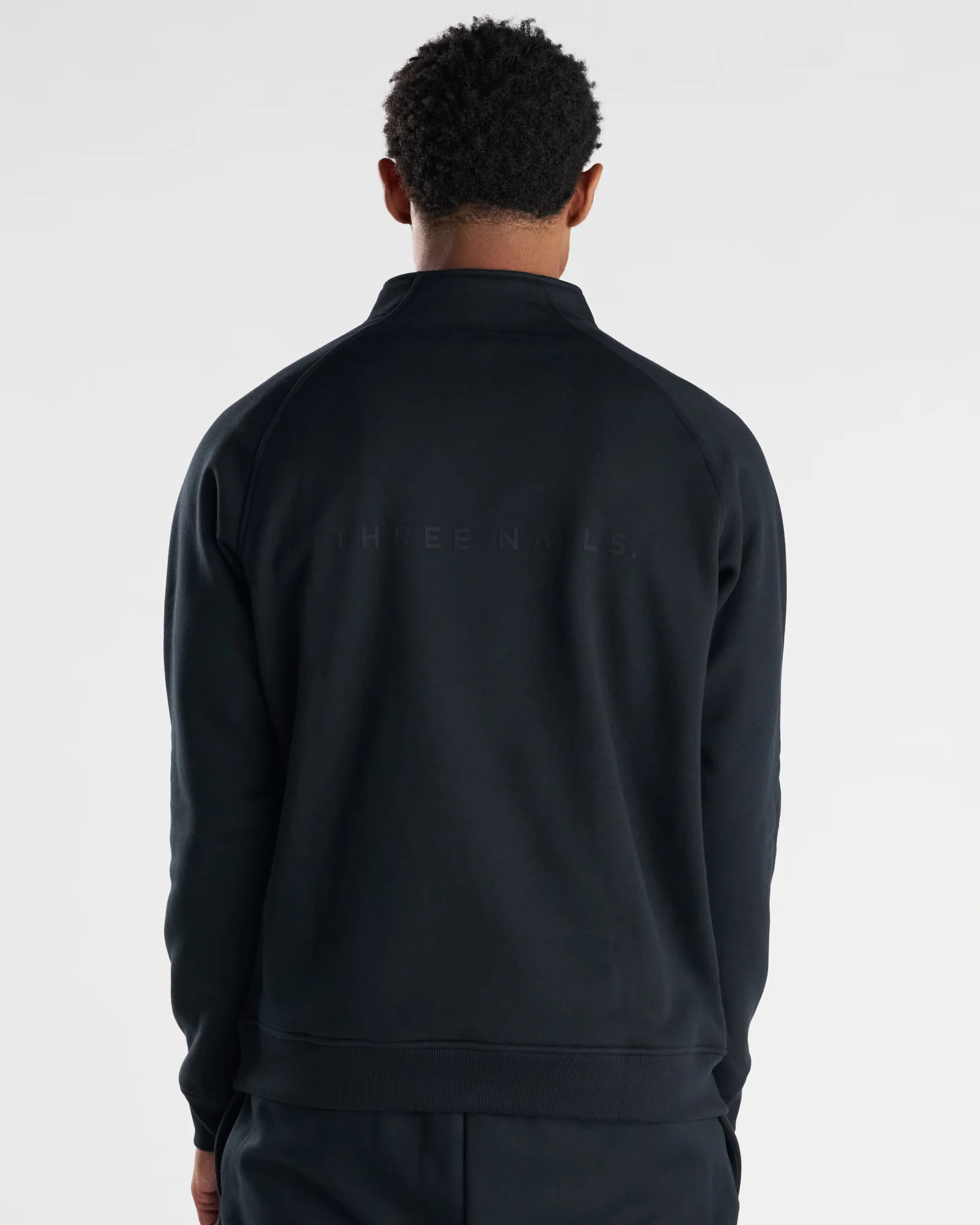 Signature Fleece Quarter Zip - Black - Image 3