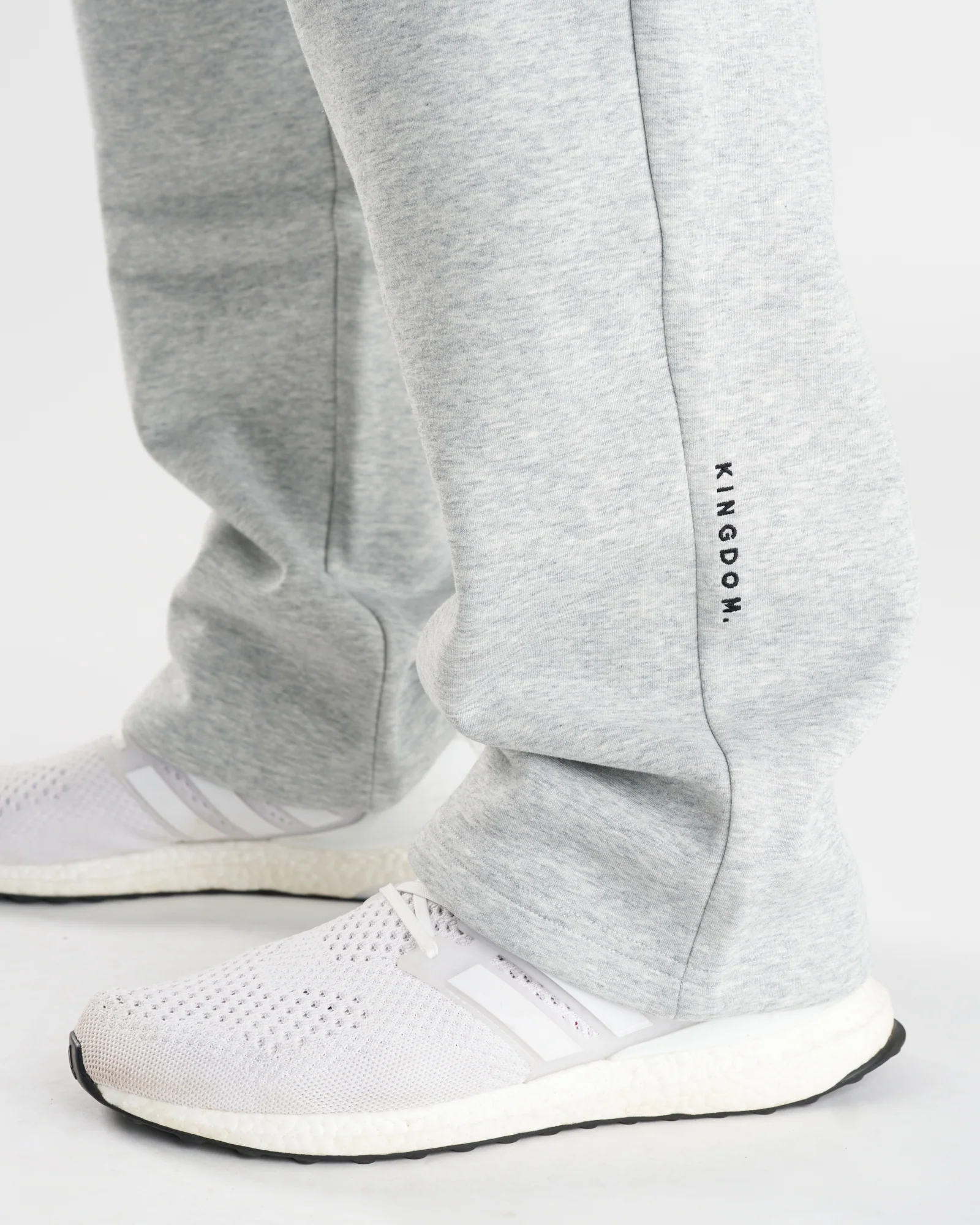 Signature Fleece Straight Leg Sweats - Heather Grey - Image 4