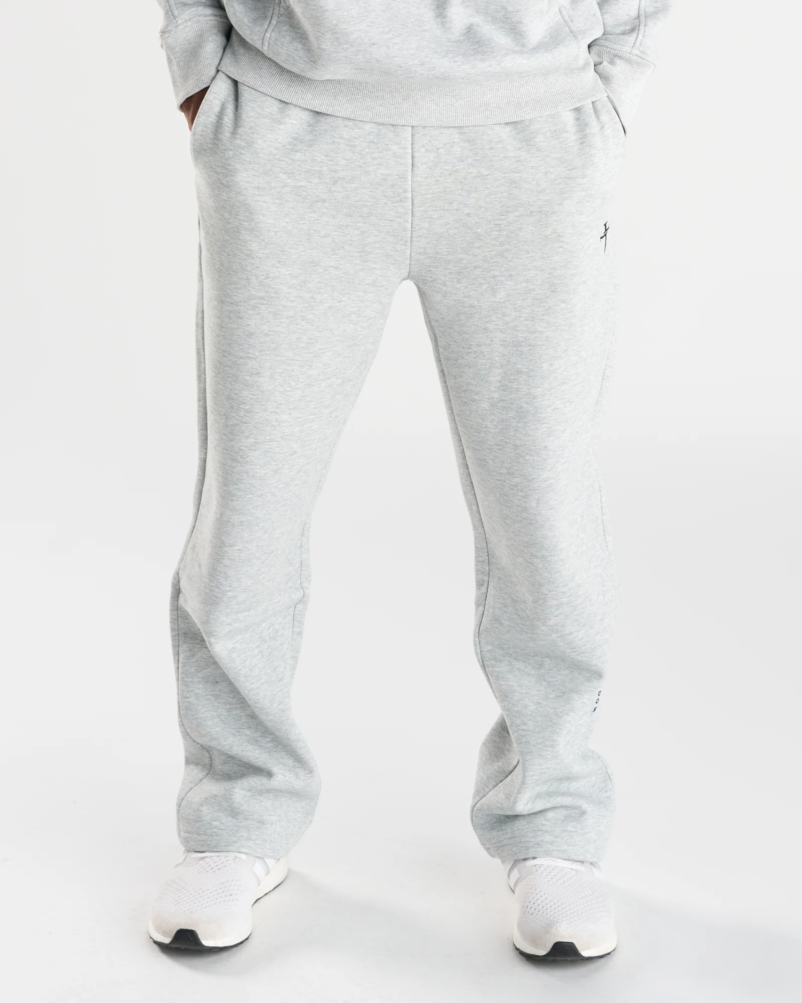 Signature Fleece Straight Leg Sweats - Heather Grey - Image 5