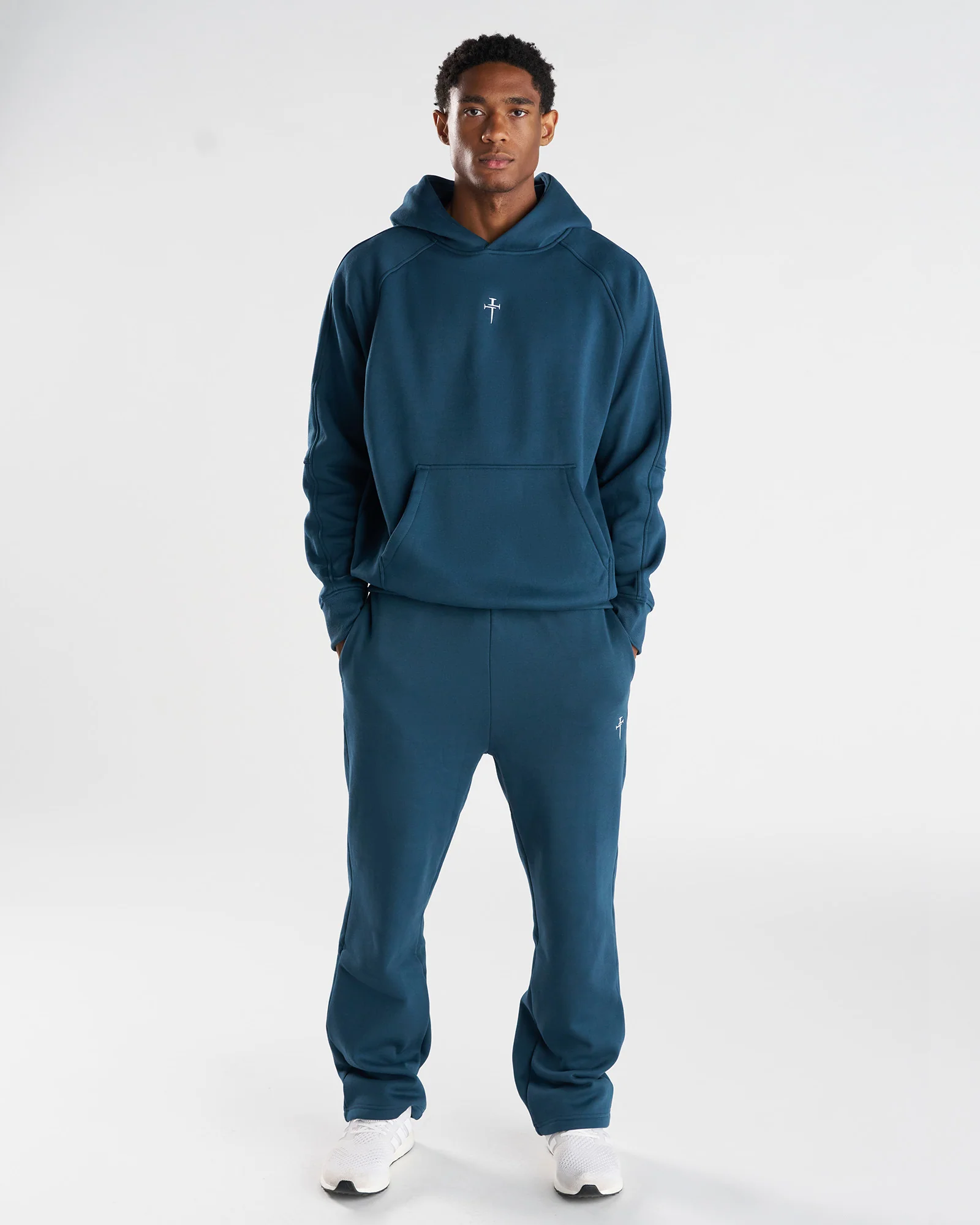 Signature Fleece Straight Leg Sweats - Midnight Navy - Image 6