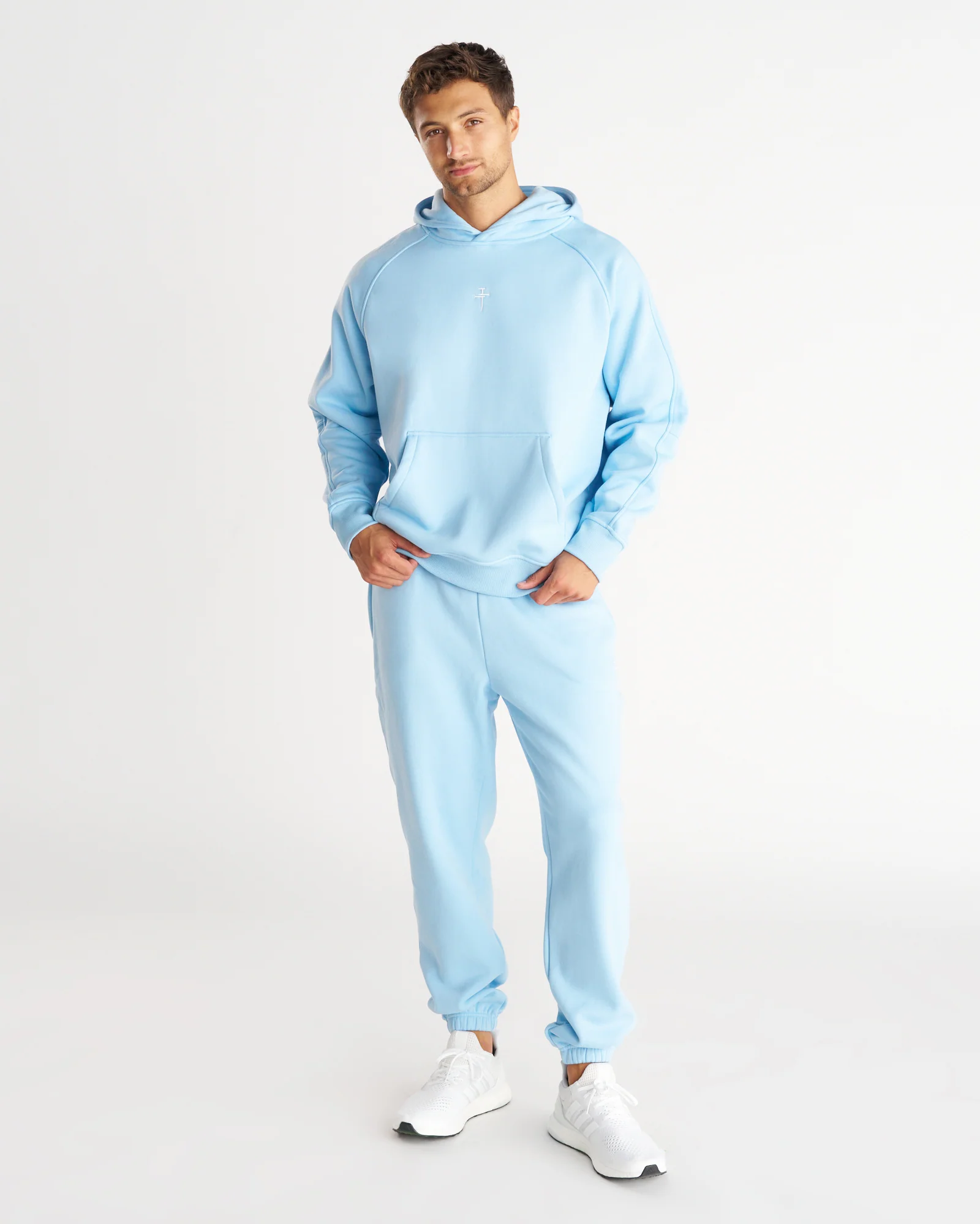 Signature Fleece Sweatpants - Sky Blue - Image 4