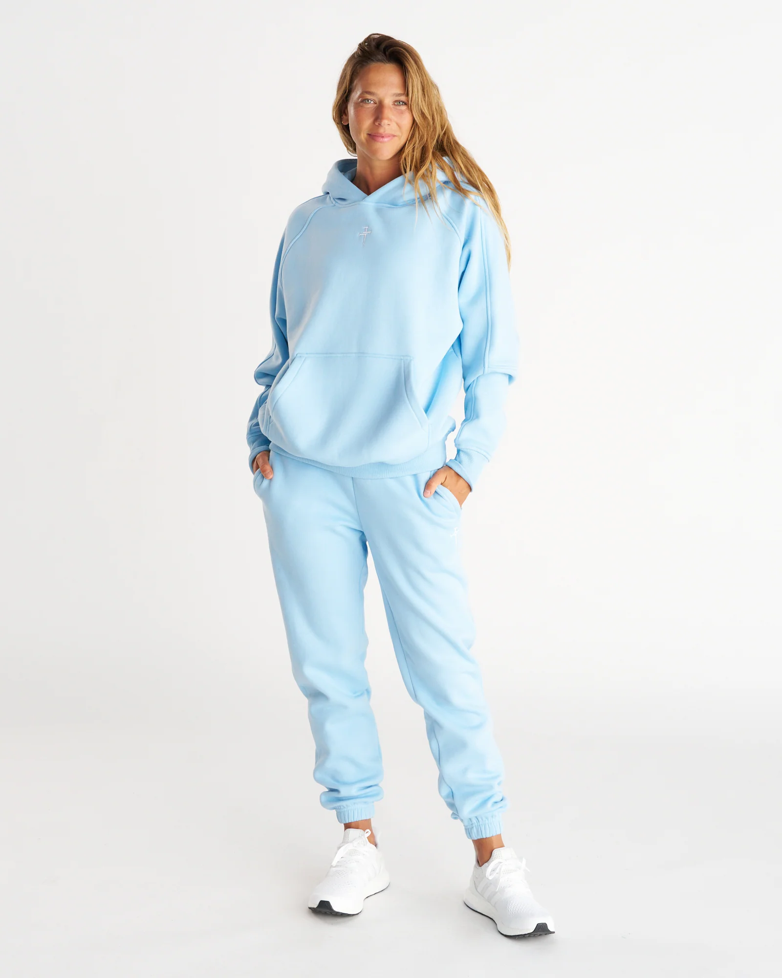 Signature Fleece Sweatpants - Sky Blue - Image 5