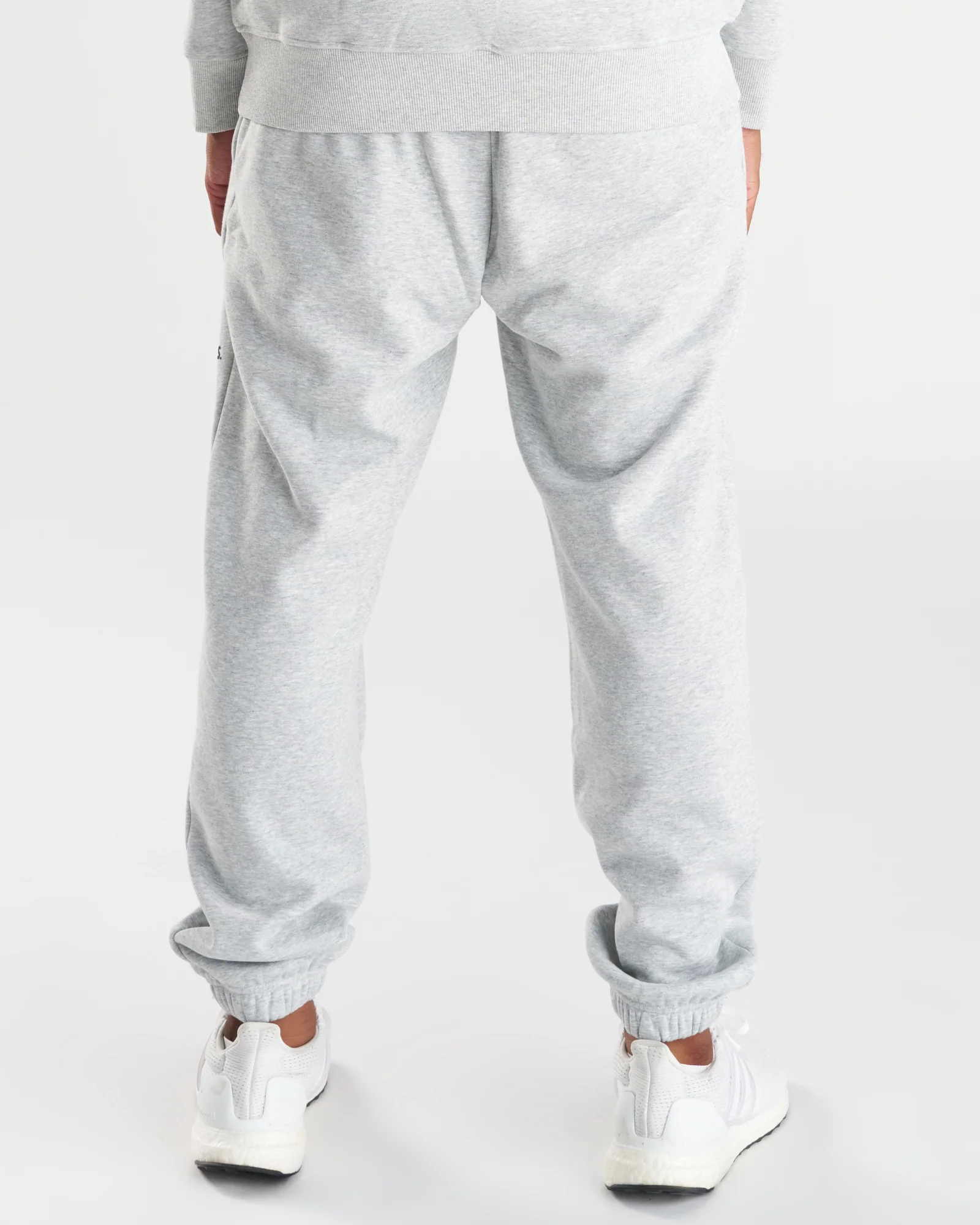 Signature Fleece Sweatpants "STK" - Heather Grey - Image 3