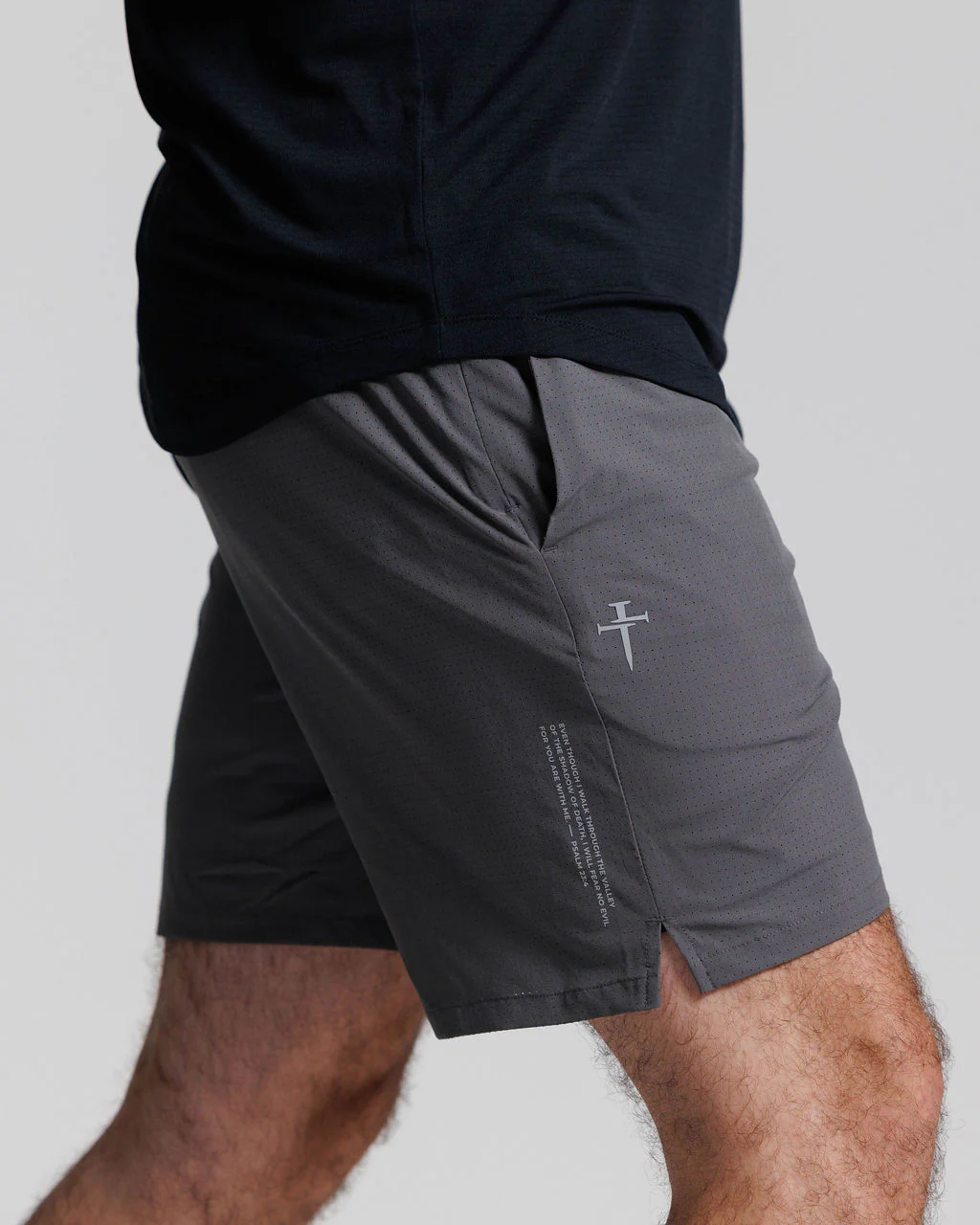 Stride-Tech Perforated Liner Short - Space Grey - Image 3