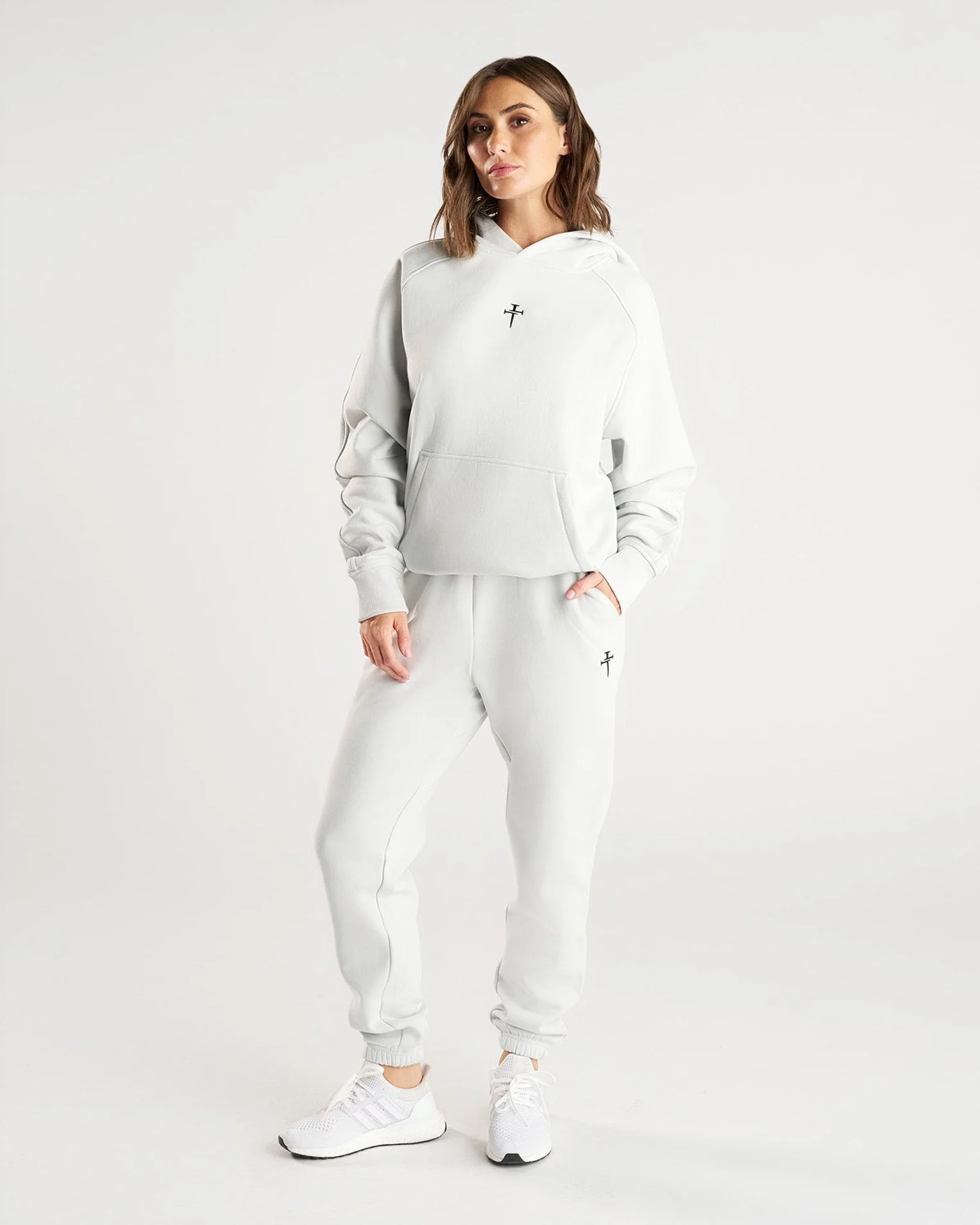 Signature Fleece Hoodie - Stone - Image 2