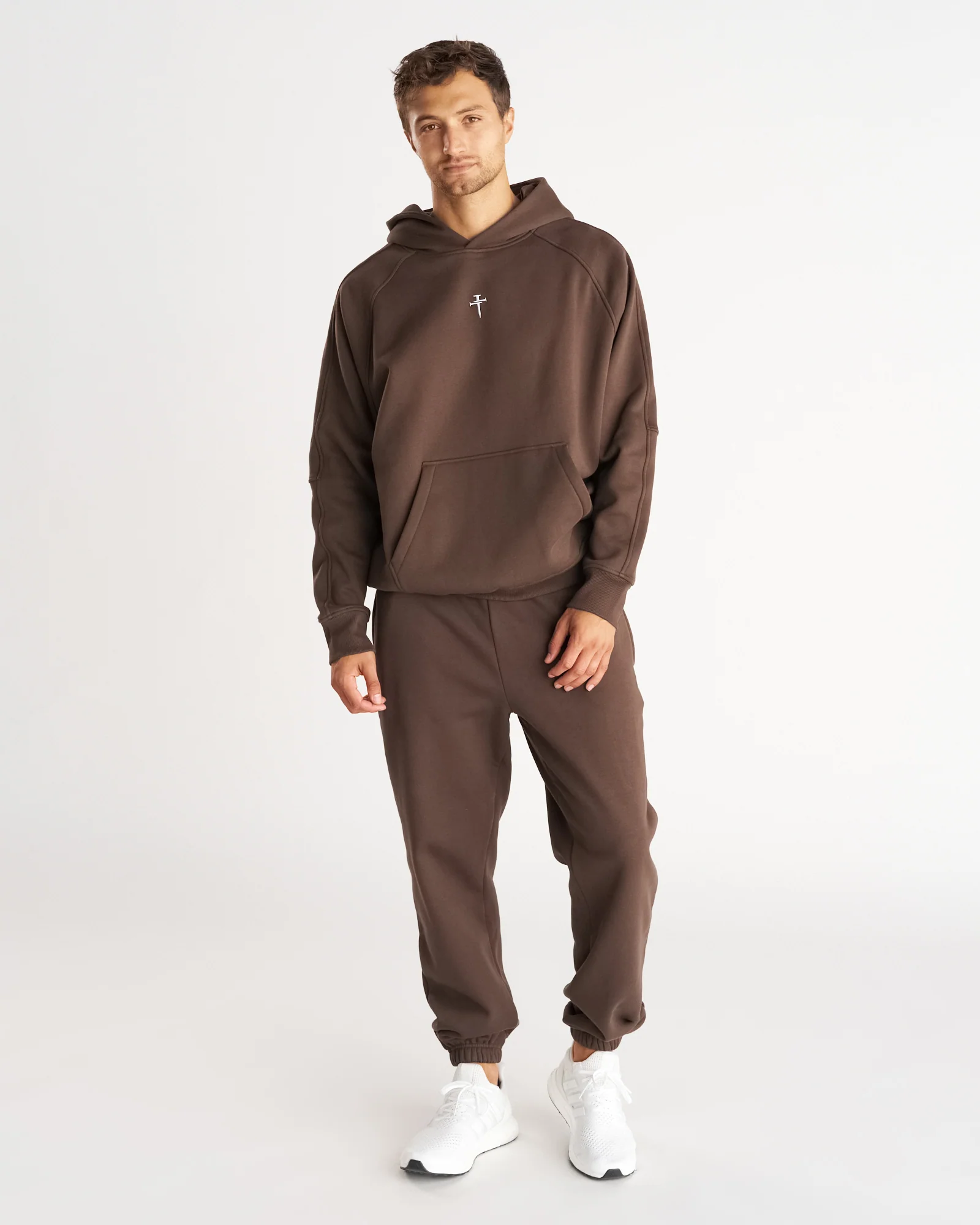 Signature Fleece Sweatpants - Woodland Brown - Image 3