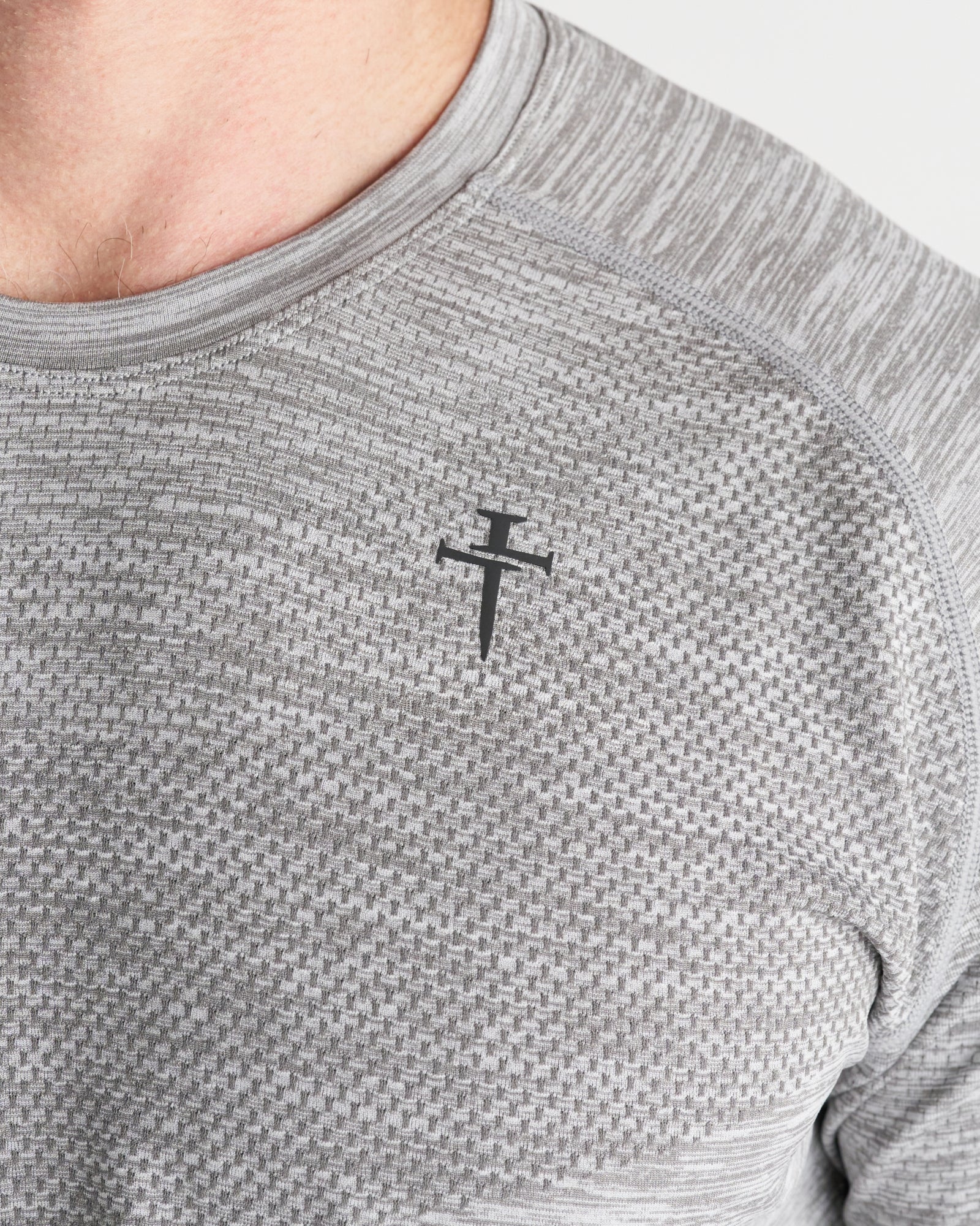 Seamless Tee - Grey Marl - Image 4