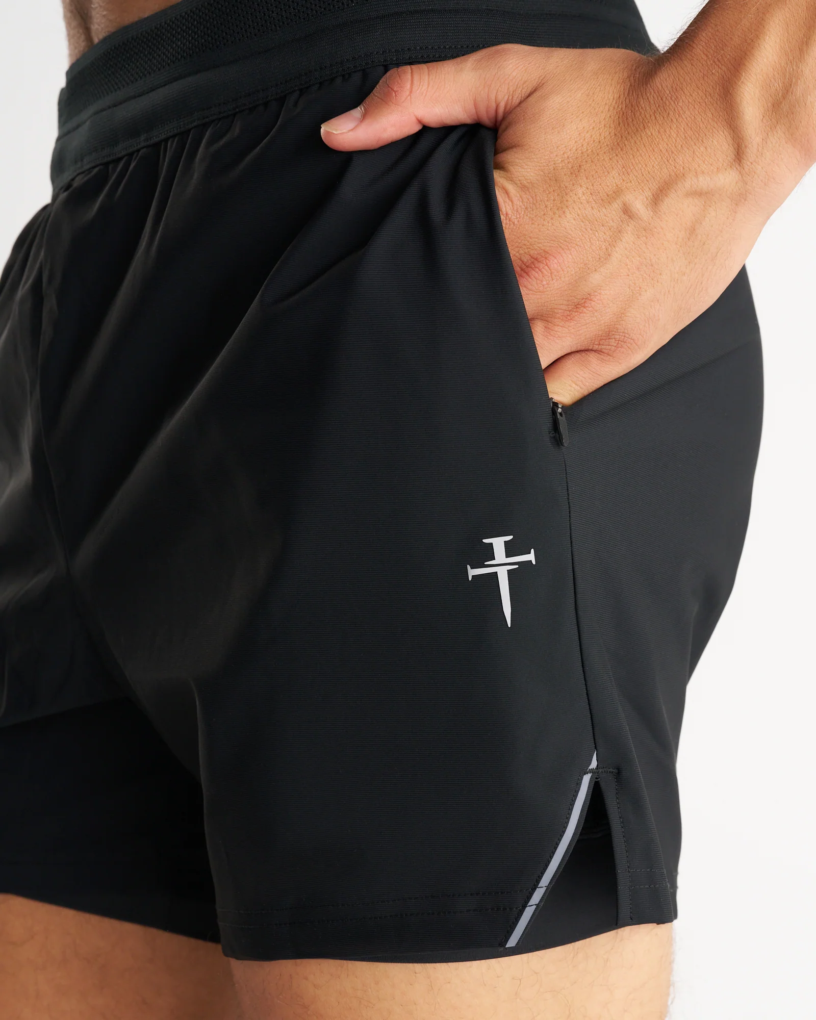 Vapor-Lite™ Liner 5" Short "Cross" - Black - Image 3
