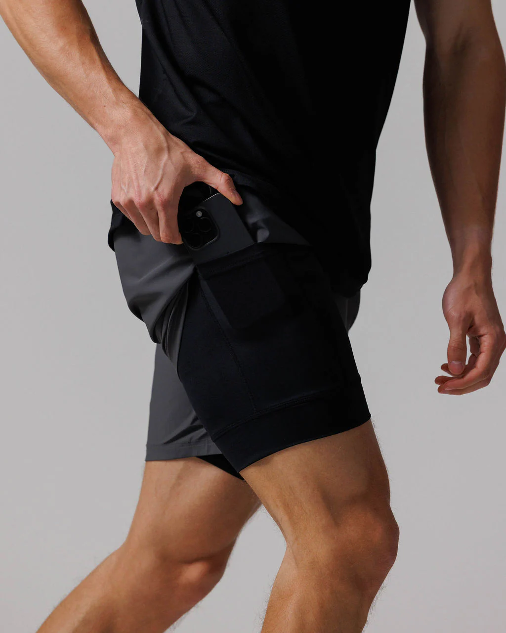 Vapor-Lite™ Liner Short "Three Nails" - Space Grey - Image 4