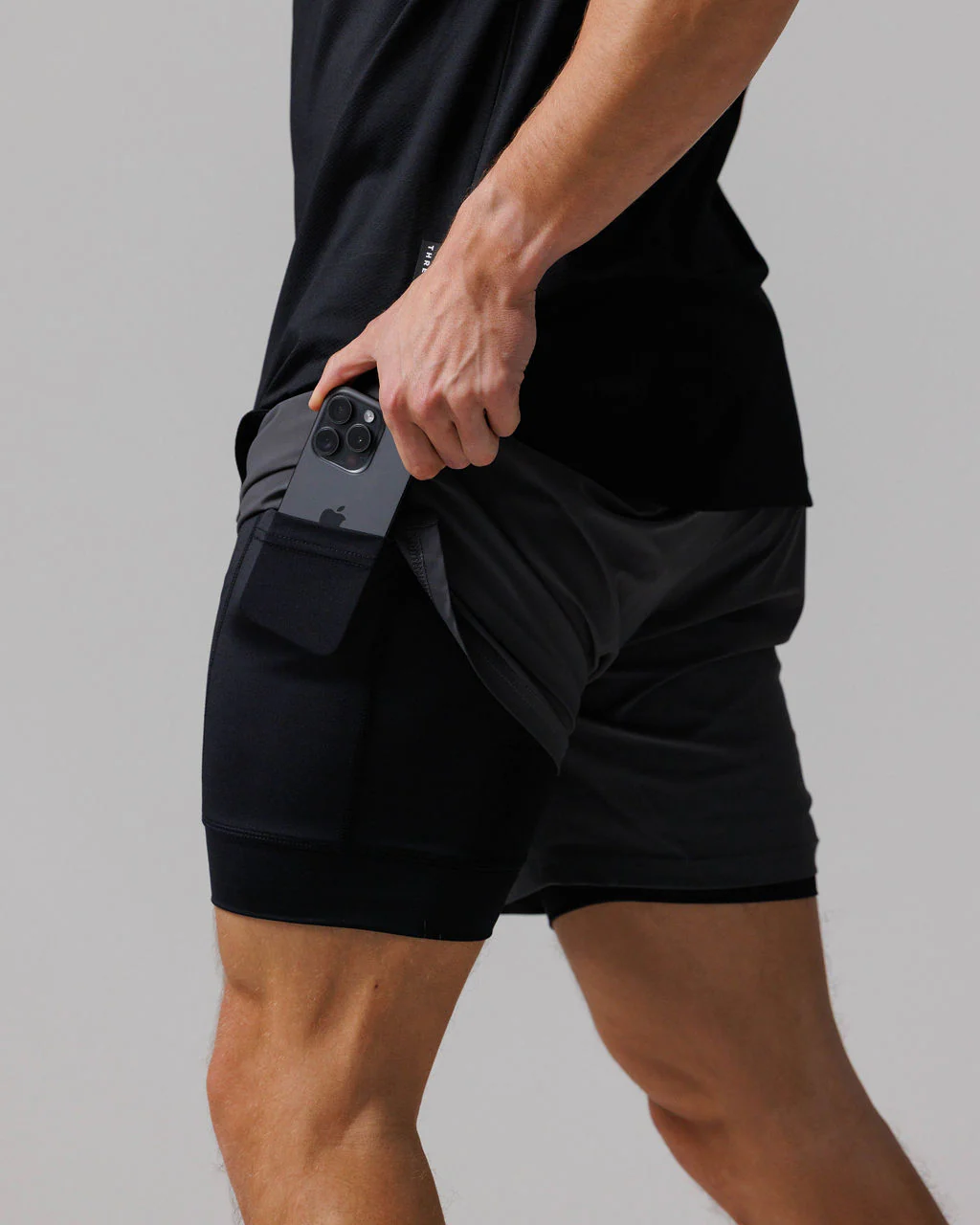 Vapor-Lite™ Liner Short "Three Nails" - Space Grey - Image 5