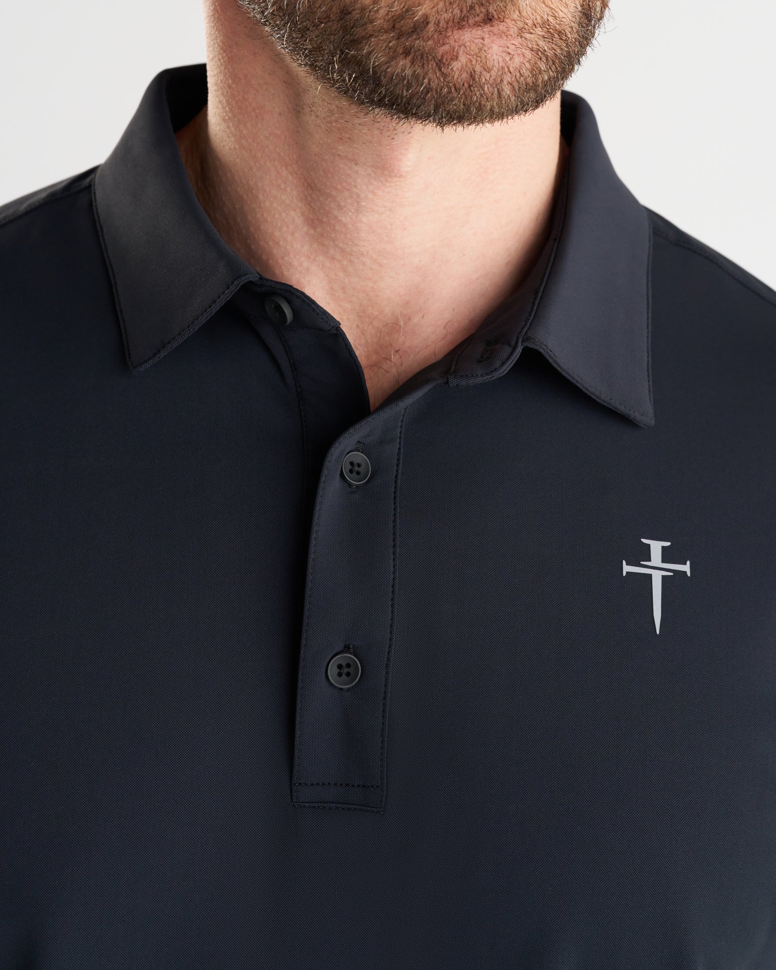 Vented Tech Polo - Black - Image 4