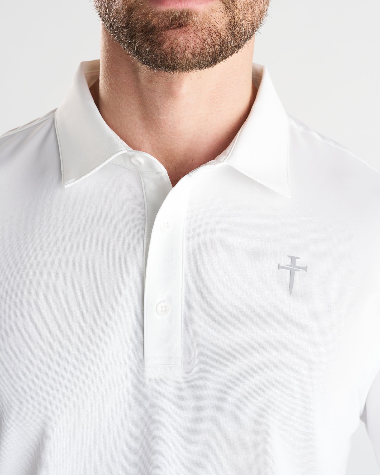 Vented Tech Polo - White - Image 4