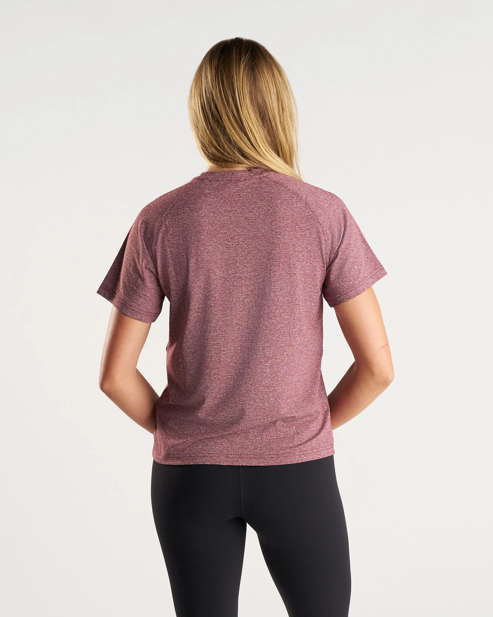 Women's Aion-Lite™ Relaxed Tee - Merlot Marl - Image 2