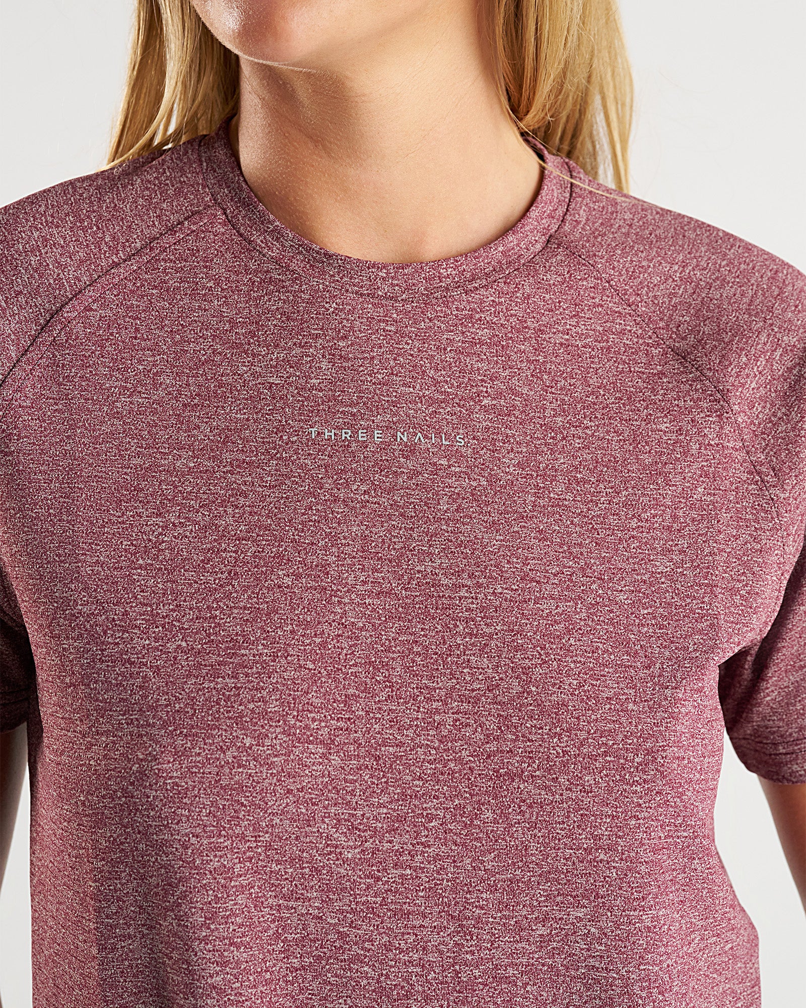 Women's Aion-Lite™ Relaxed Tee - Merlot Marl - Image 3