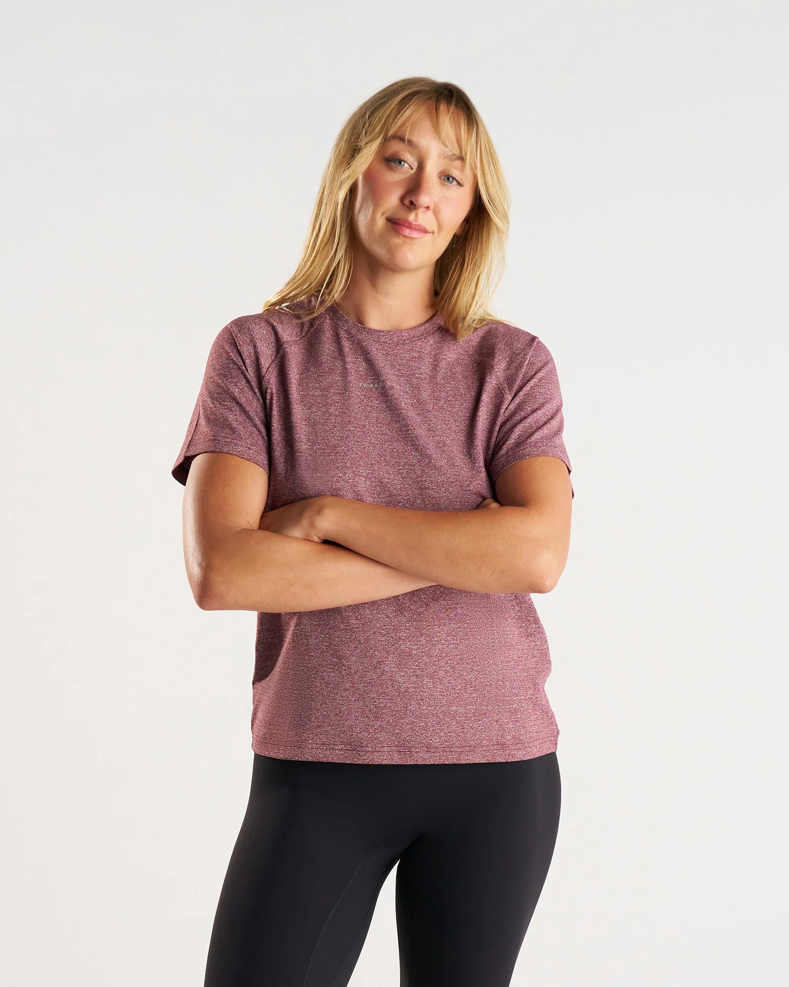 Women's Aion-Lite™ Relaxed Tee - Merlot Marl - Image 4