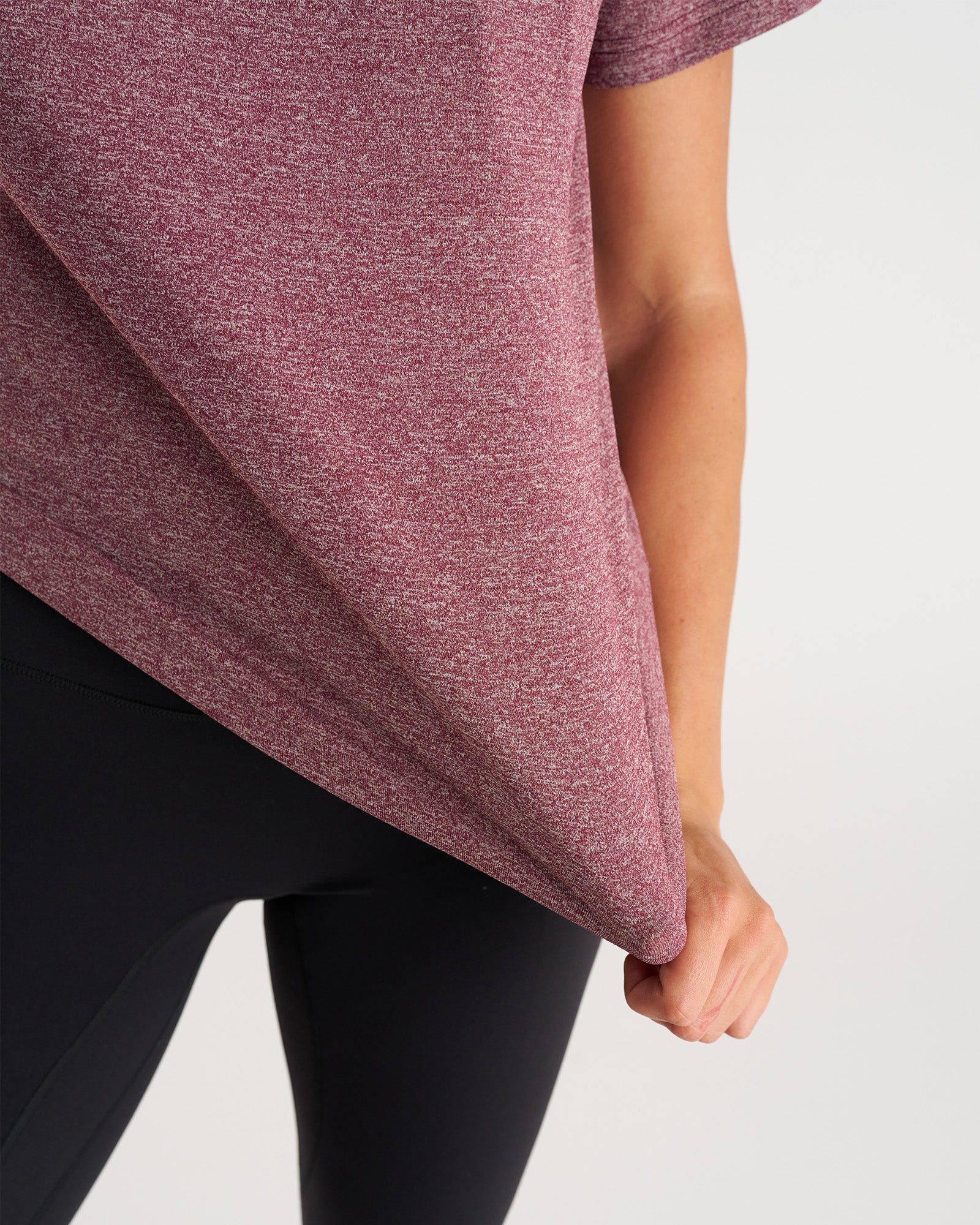 Women's Aion-Lite™ Relaxed Tee - Merlot Marl - Image 5