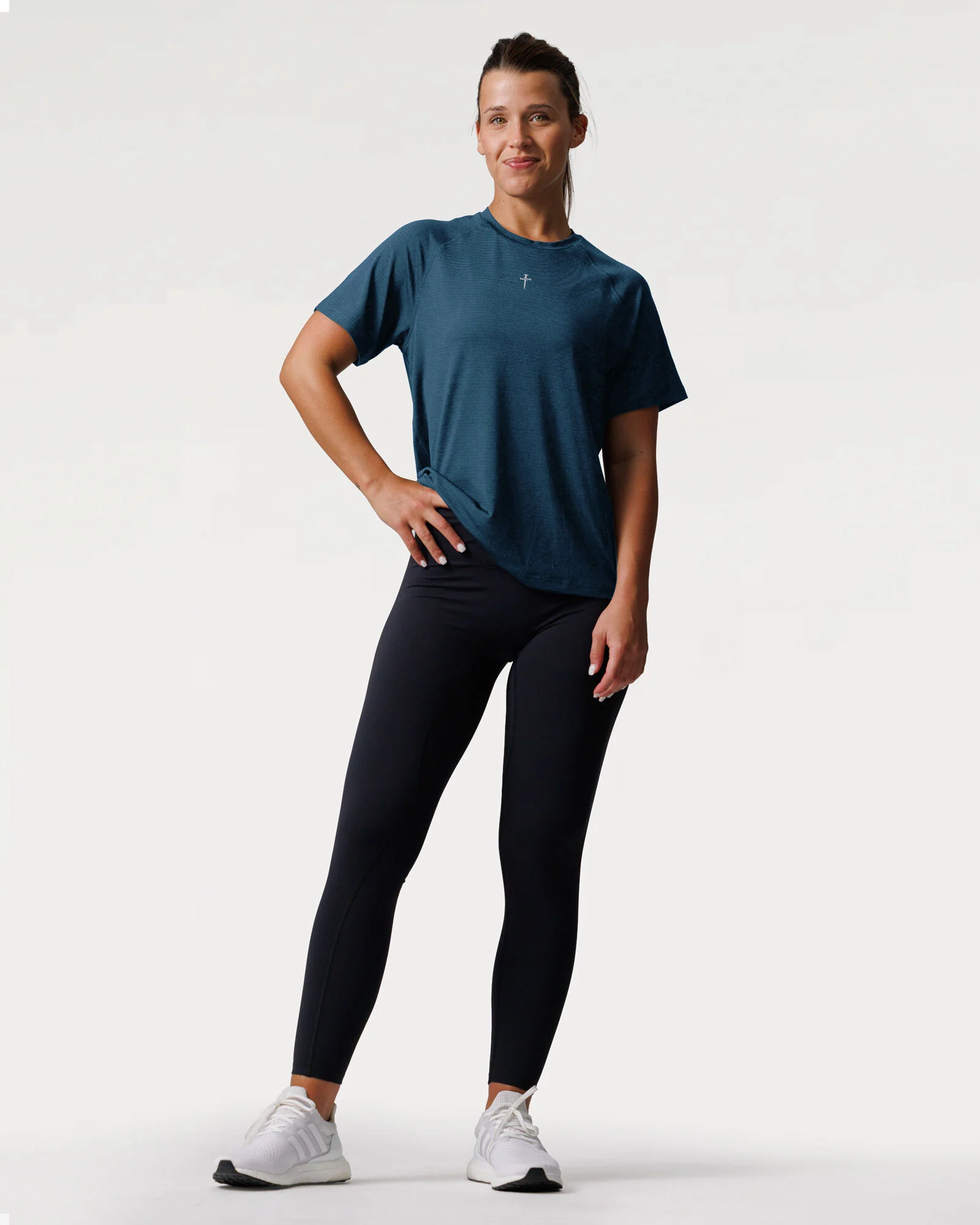 Women's Aion-Lite™ Relaxed Tee "Cross" - Midnight Navy - Image 5