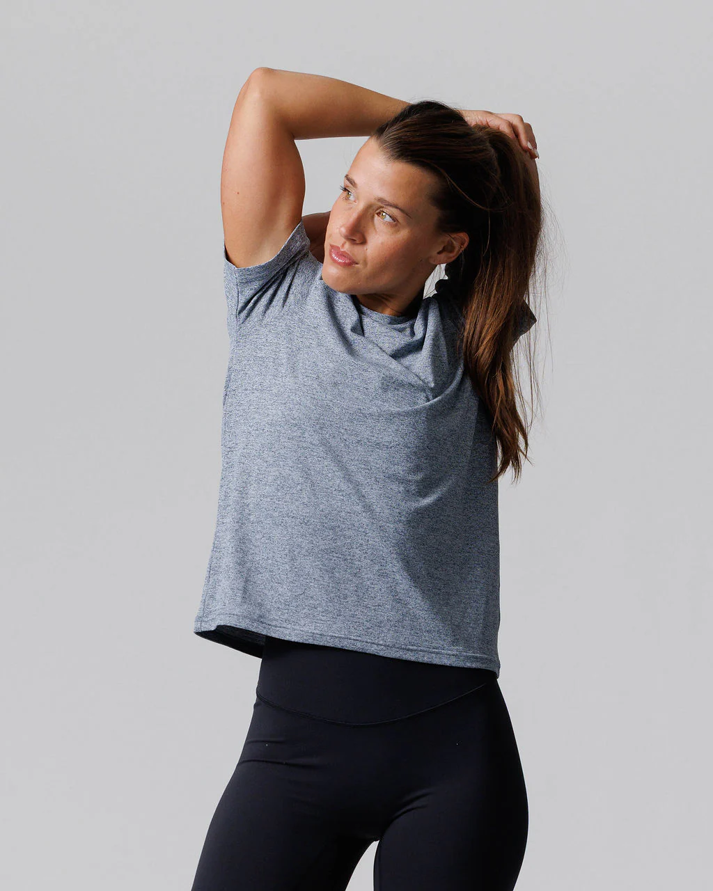 Women's Aion-Lite™ Relaxed Tee - Midnight Navy Marl - Image 6