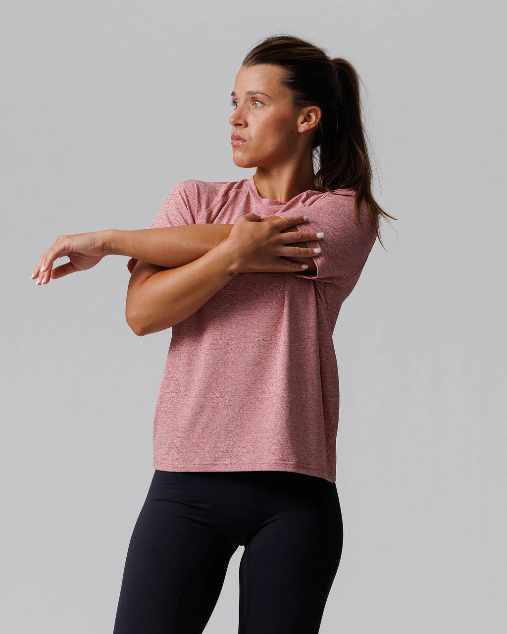 Women's Aion-Lite™ Relaxed Tee - Red Rock Marl - Image 6