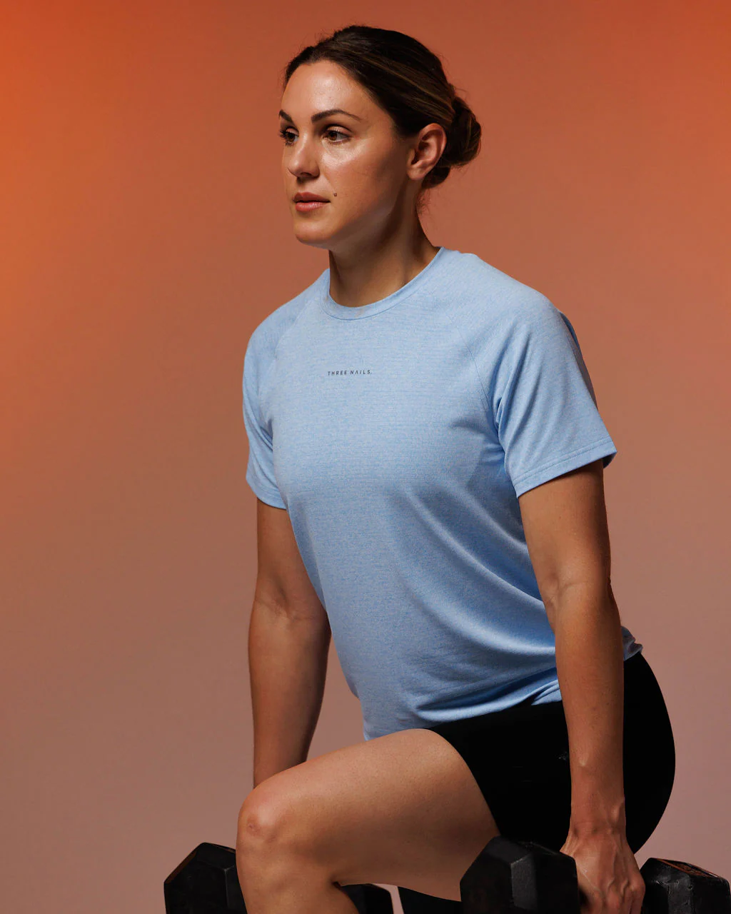 Women's Aion-Lite™ Relaxed Tee - Sky Blue Marl - Image 7