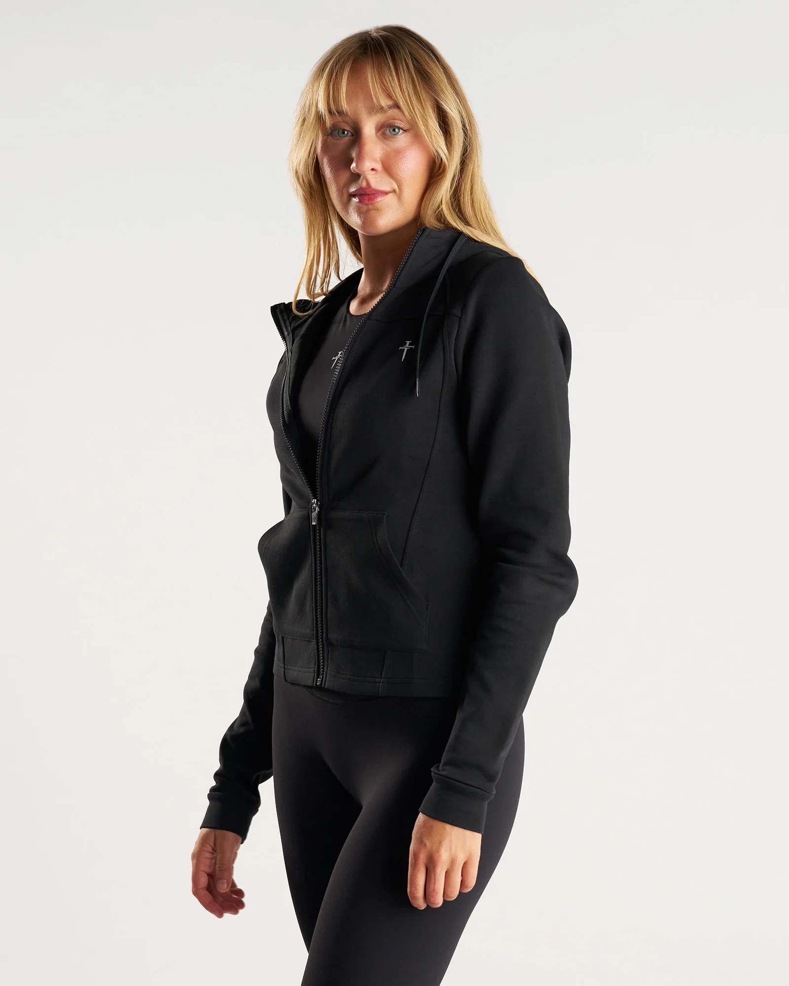 Women's Pro-Tech Full Zip Hoodie - Black - Image 3