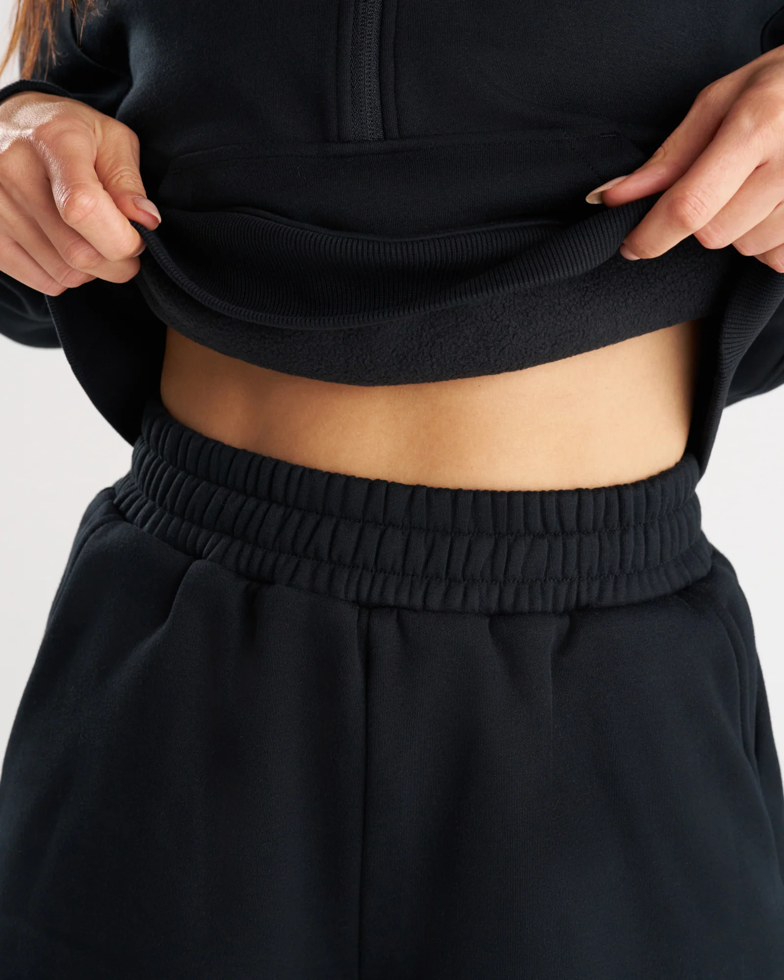 Women's Signature Fleece Sweatshorts - Black - Image 6