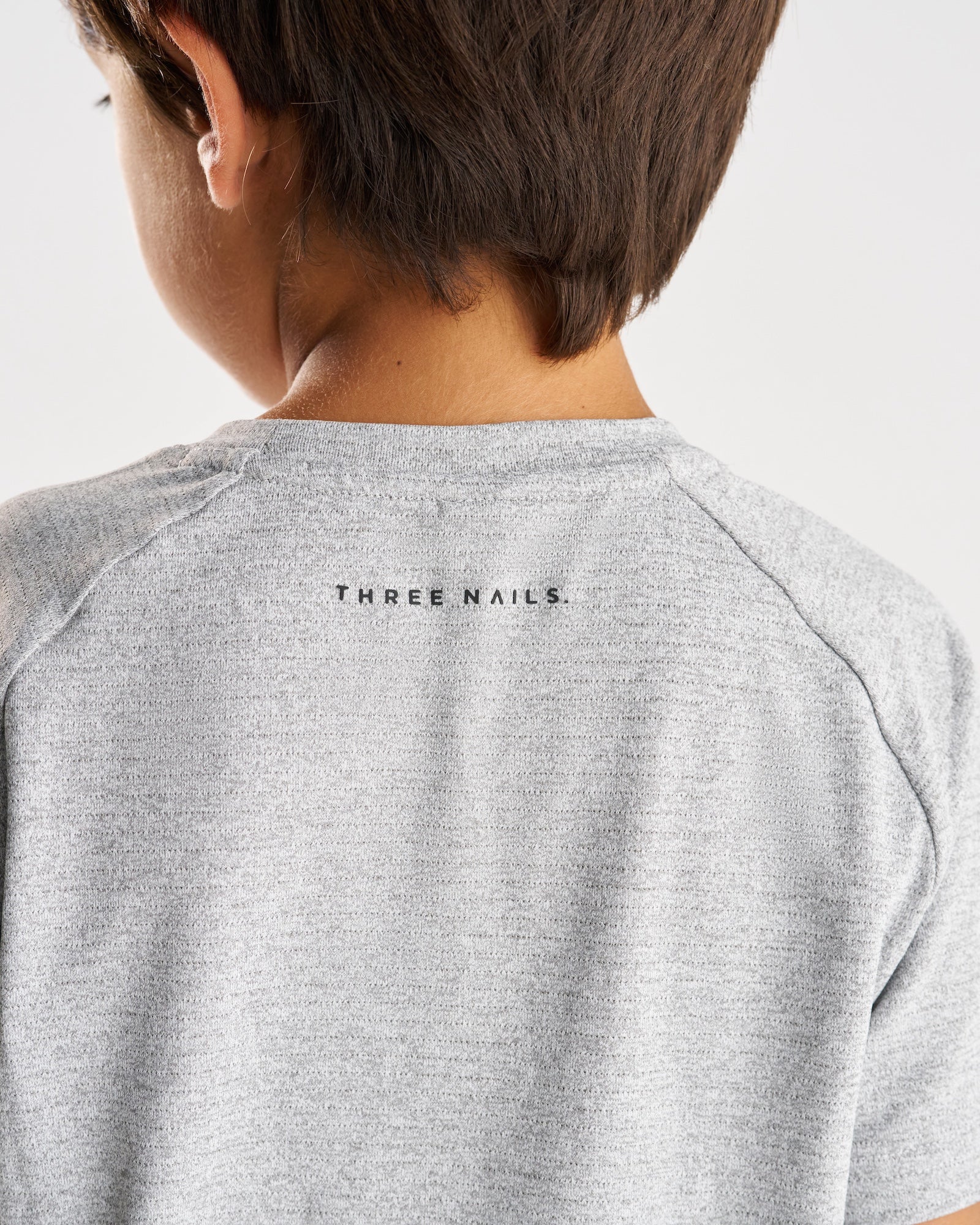 Youth Aion-Lite™ Tee "Cross" - Grey Marl - Image 3