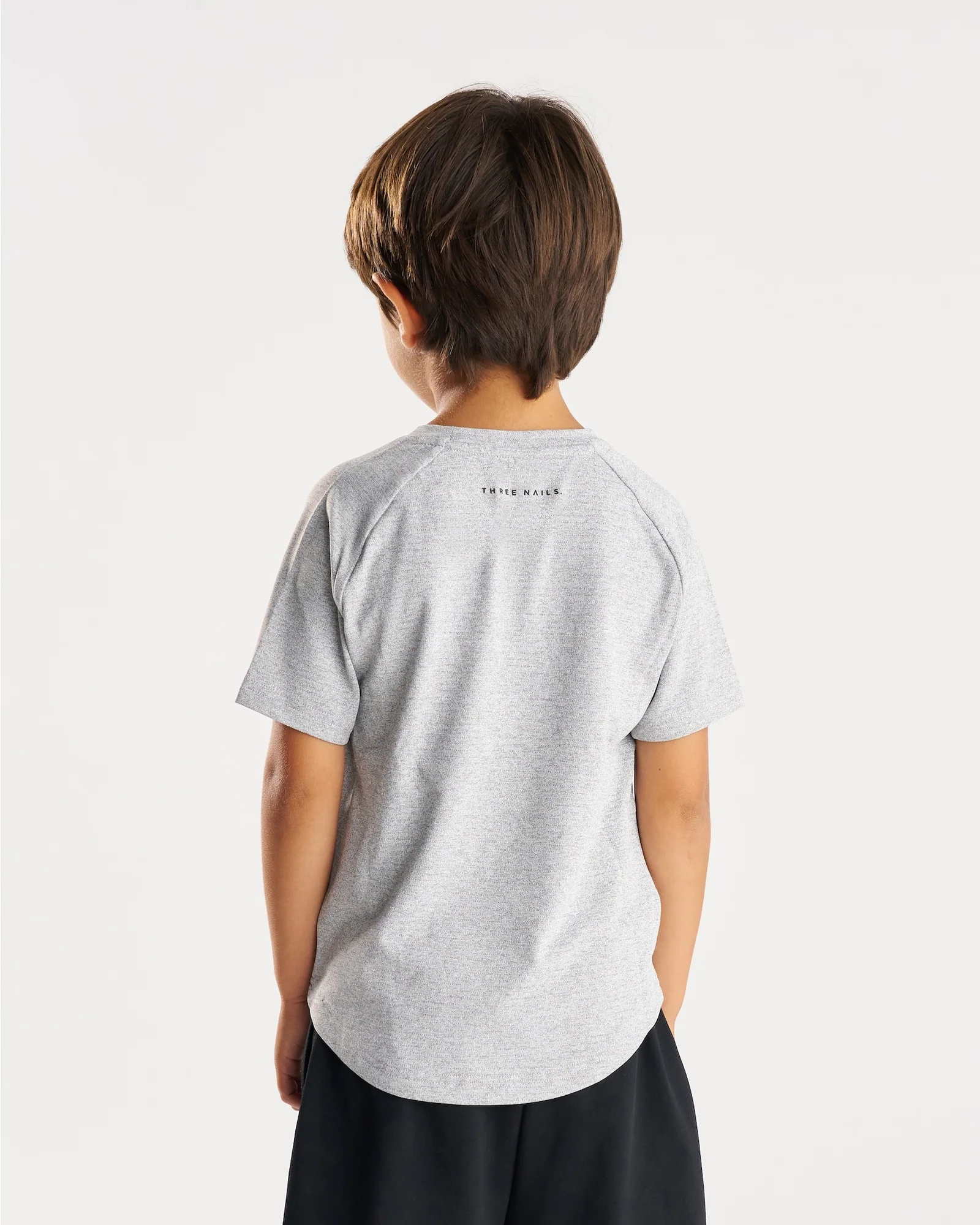 Youth Aion-Lite™ Tee "Cross" - Grey Marl - Image 5