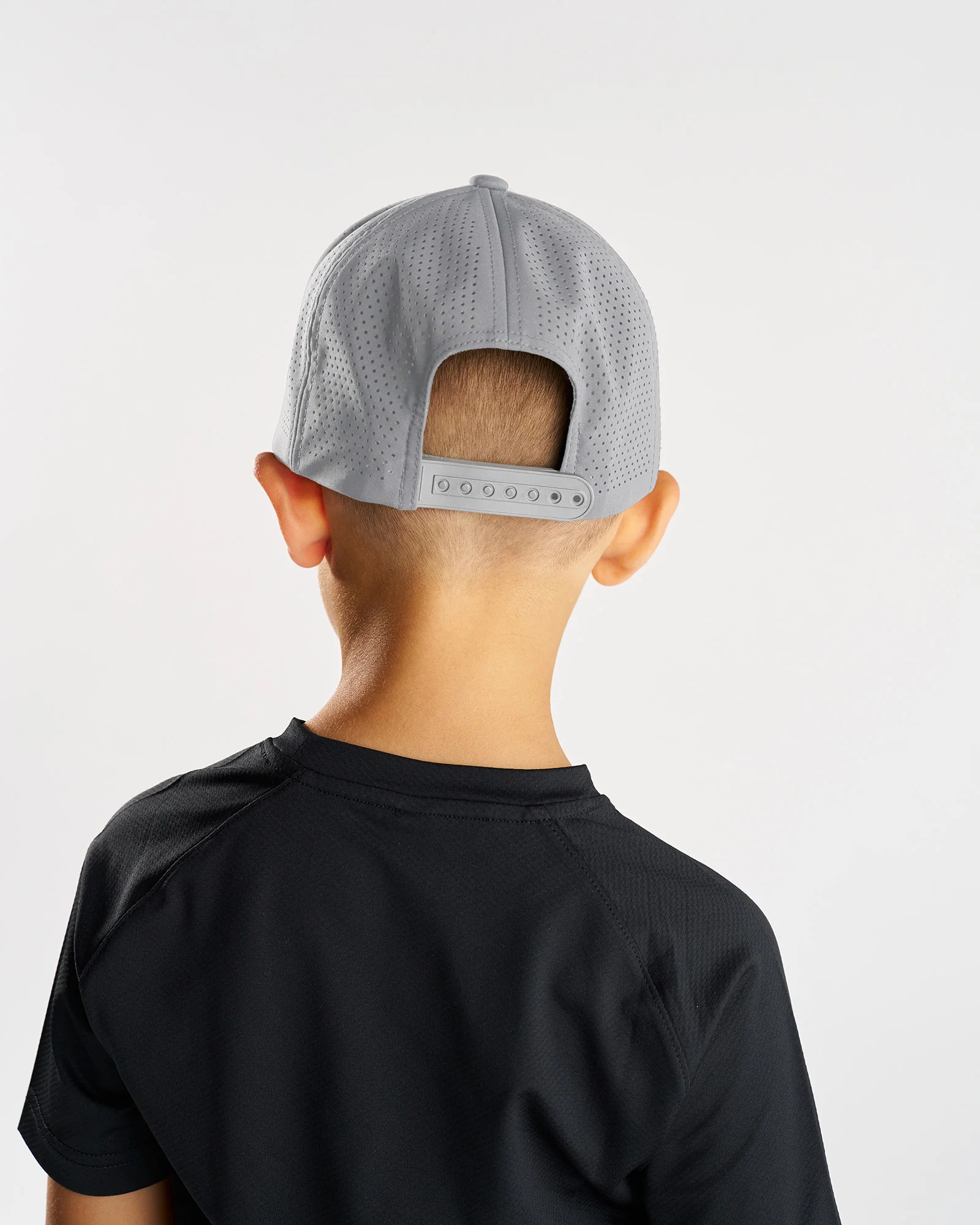 Youth Perforated Hat - Grey - Image 4