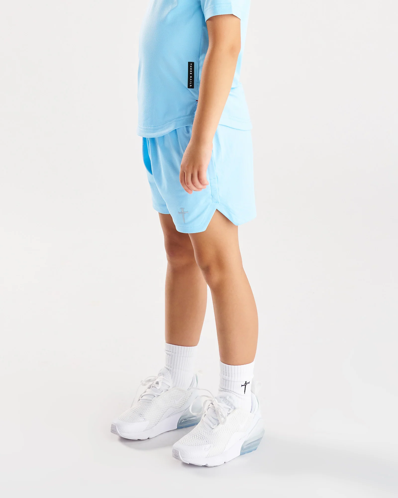 Youth Pro-Tech 2.0 Linerless Short - Sky Blue - Image 4