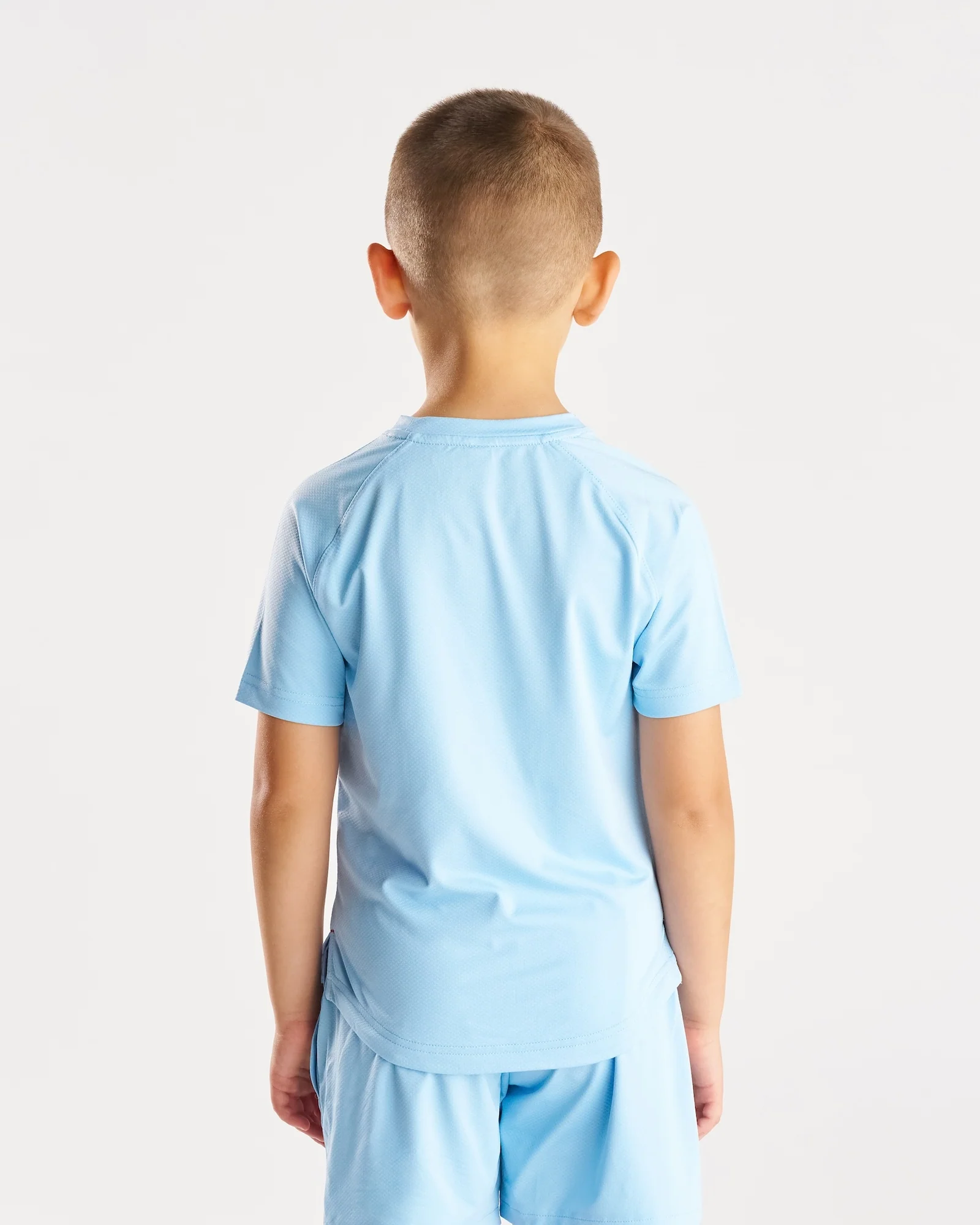 Youth Pro-Tech Tee "Cross" - Sky Blue - Image 4