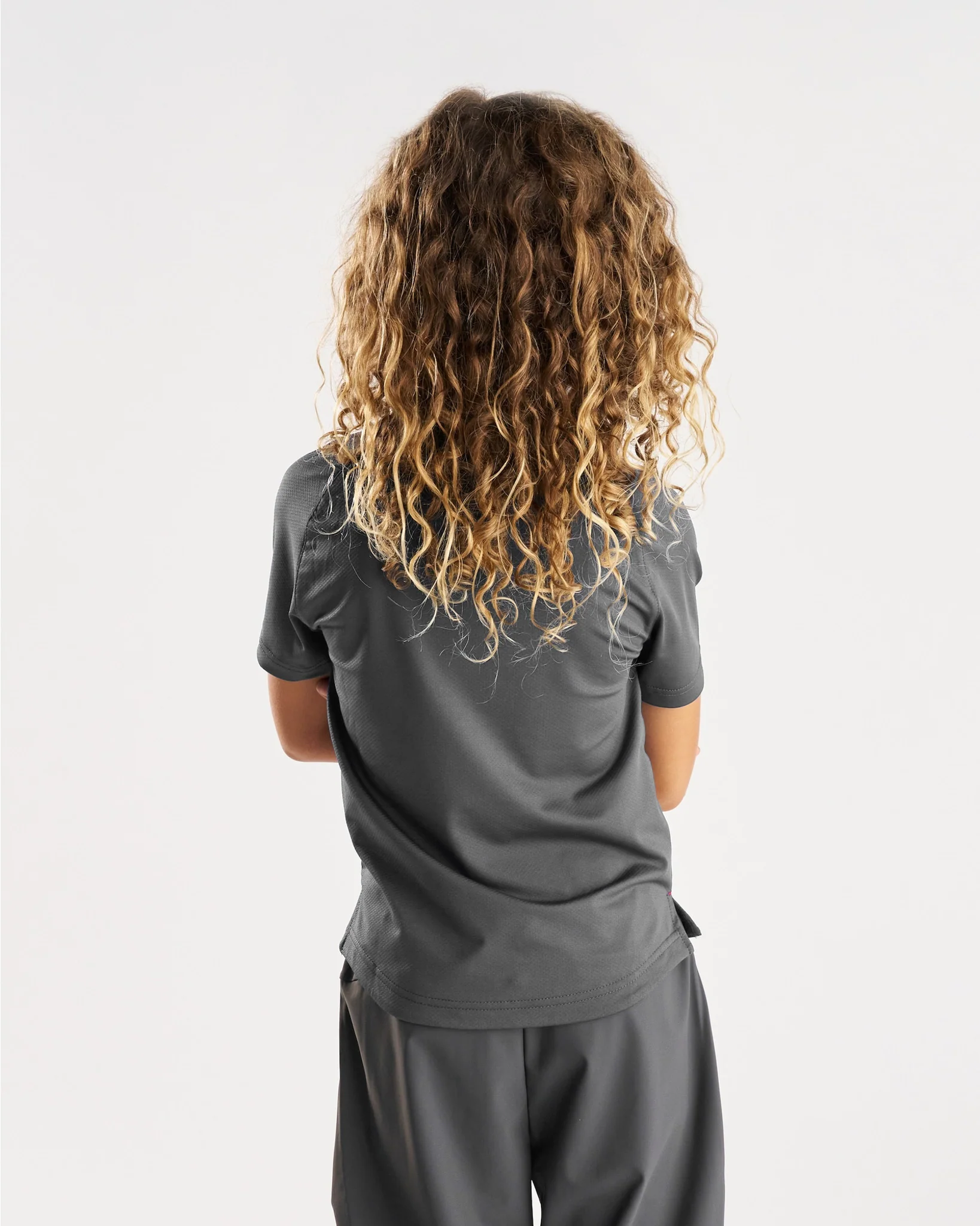 Youth Pro-Tech Tee "Cross" - Space Grey - Image 3