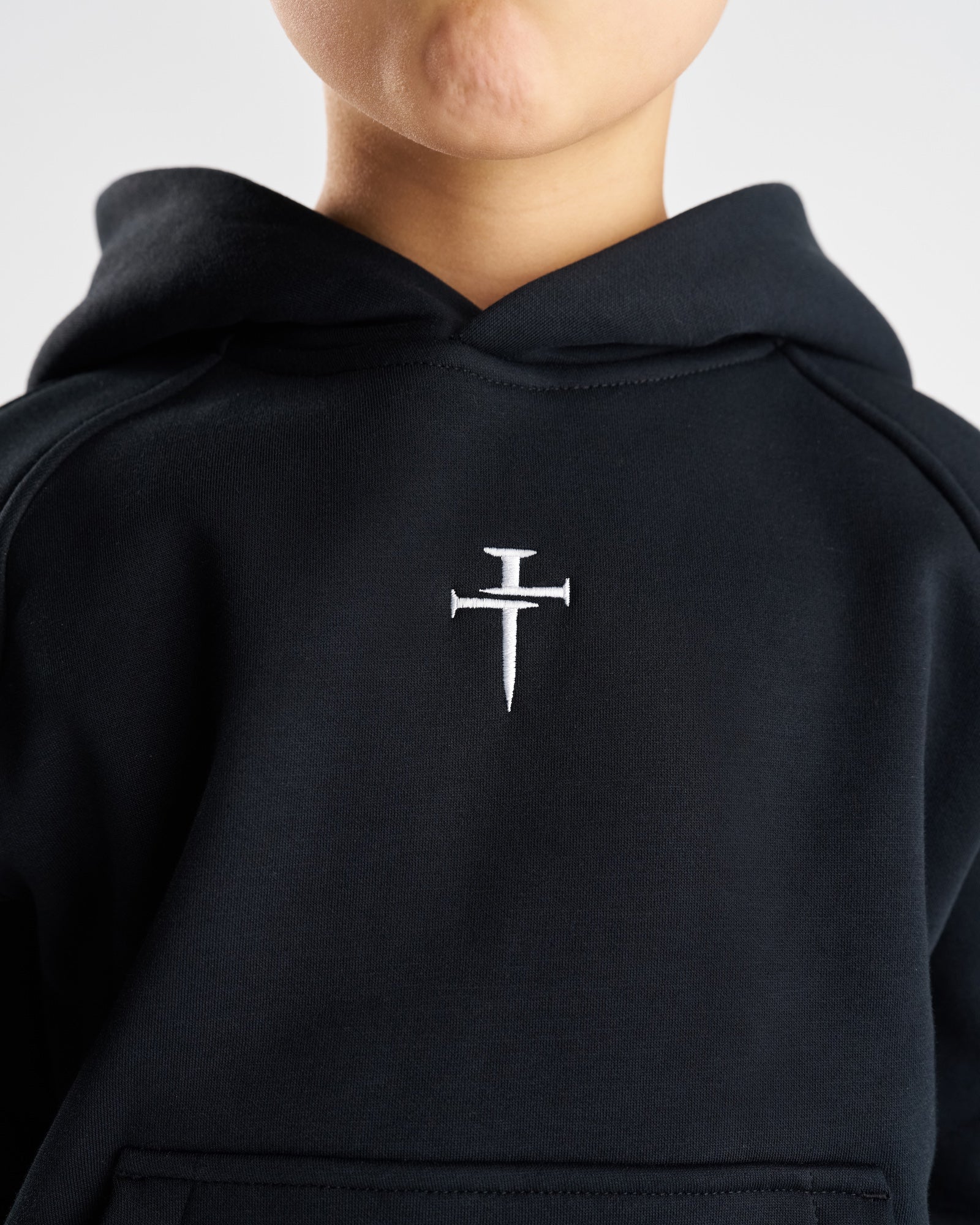 Youth Signature Fleece Hoodie - Black - Image 2