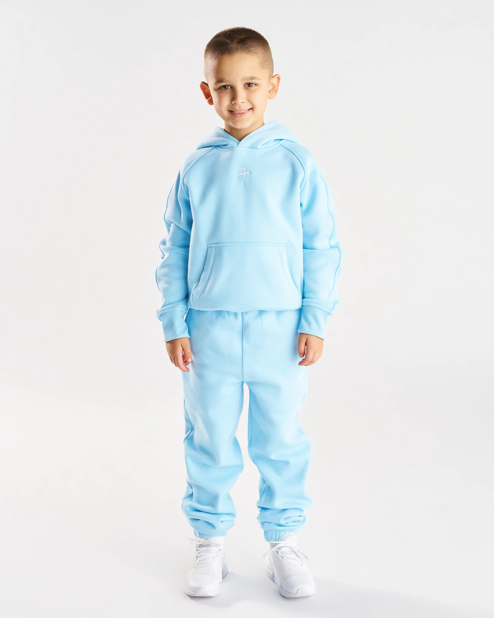 Youth Signature Fleece Hoodie - Sky Blue - Image 8