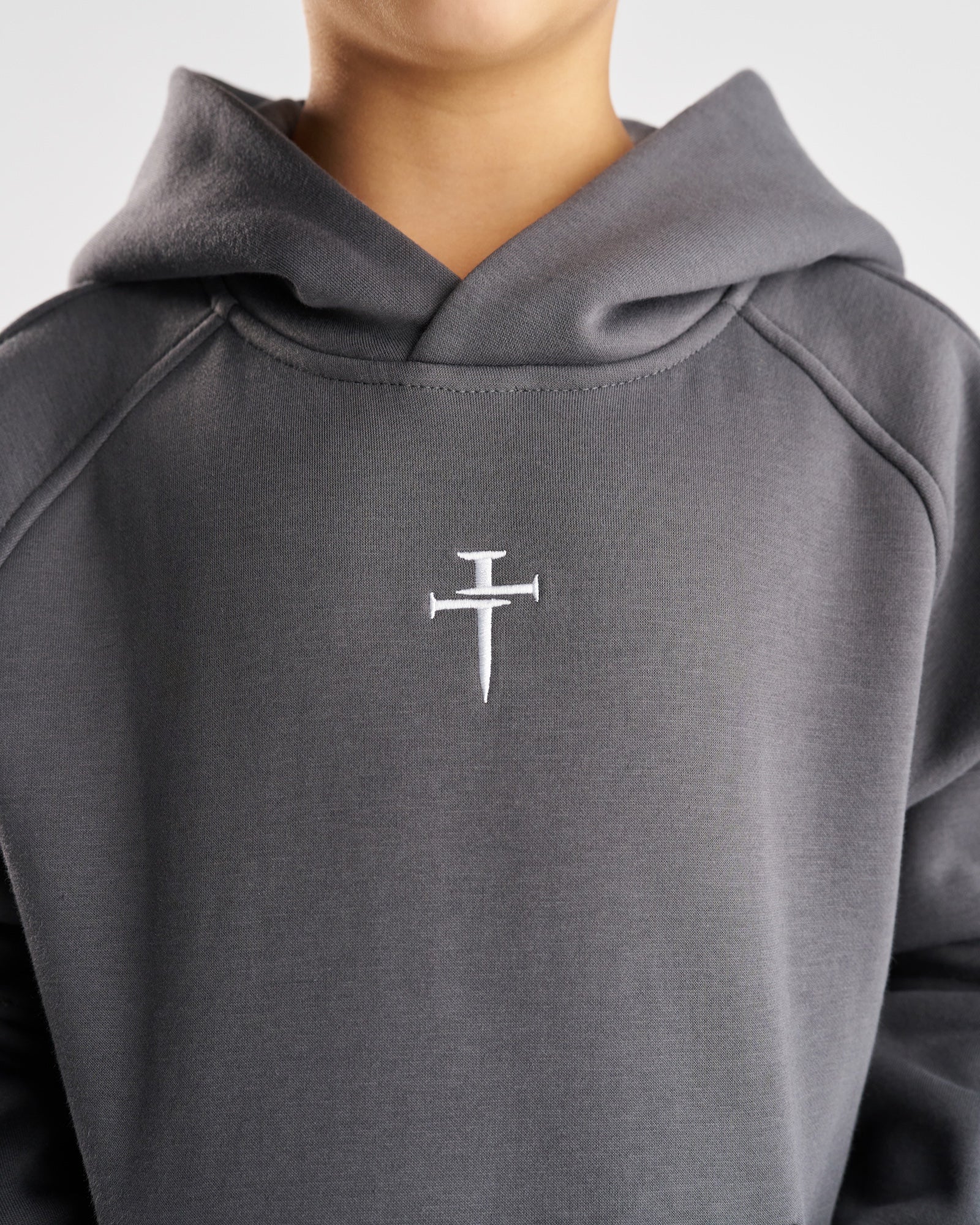 Youth Signature Fleece Hoodie - Space Grey - Image 2