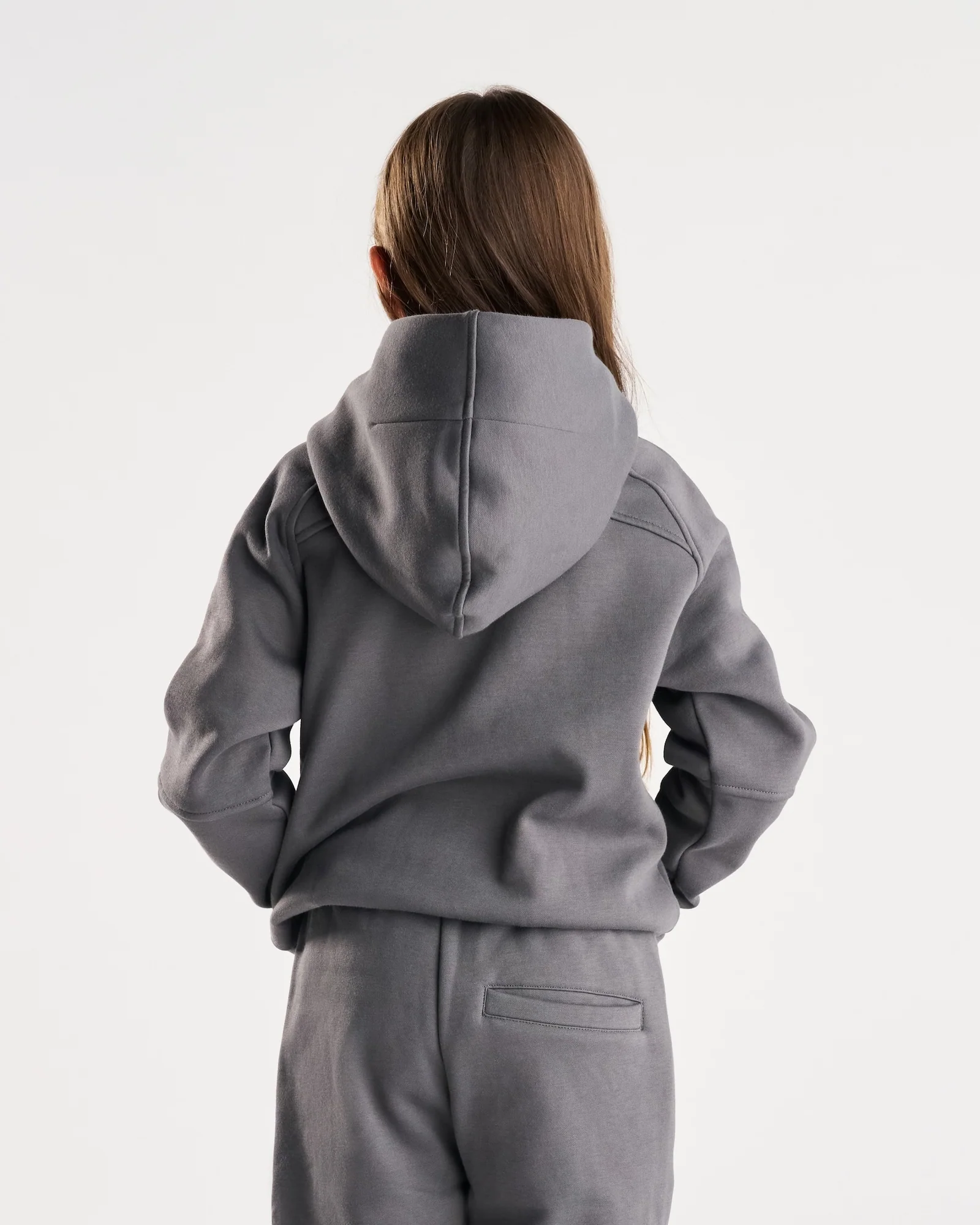 Youth Signature Fleece Hoodie - Space Grey - Image 6