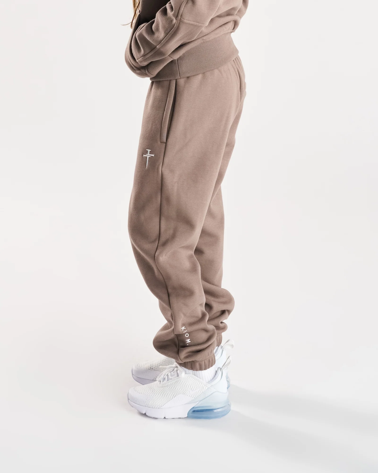 Youth Signature Fleece Sweatpants - Deep Taupe - Image 5