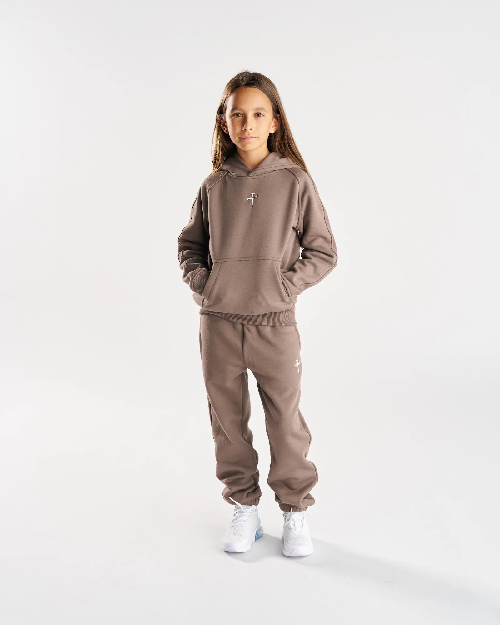 Youth Signature Fleece Sweatpants - Deep Taupe - Image 7