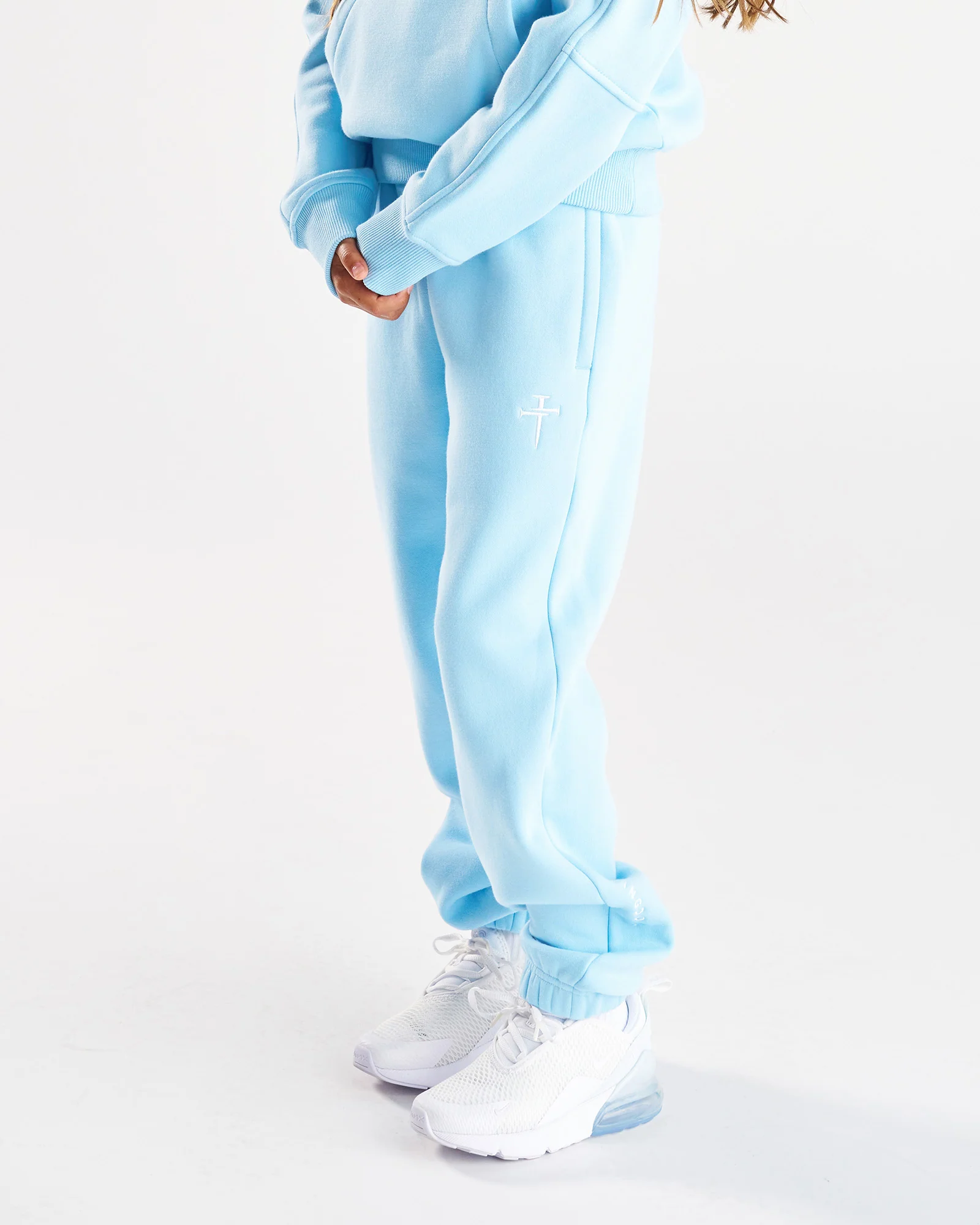 Youth Signature Fleece Sweatpants - Sky Blue - Image 5