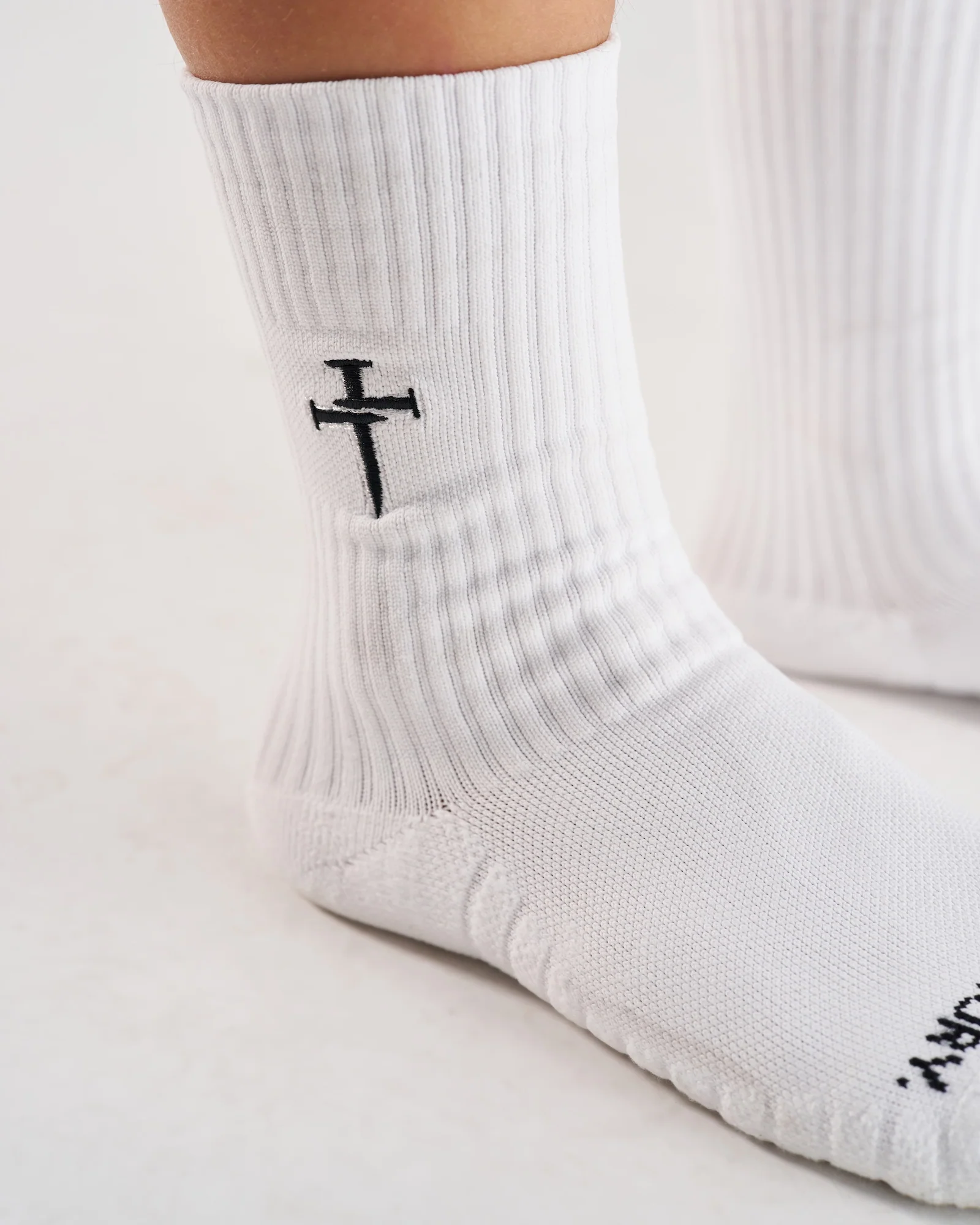 Youth Training Crew Socks (3 Pack) - White - Image 2